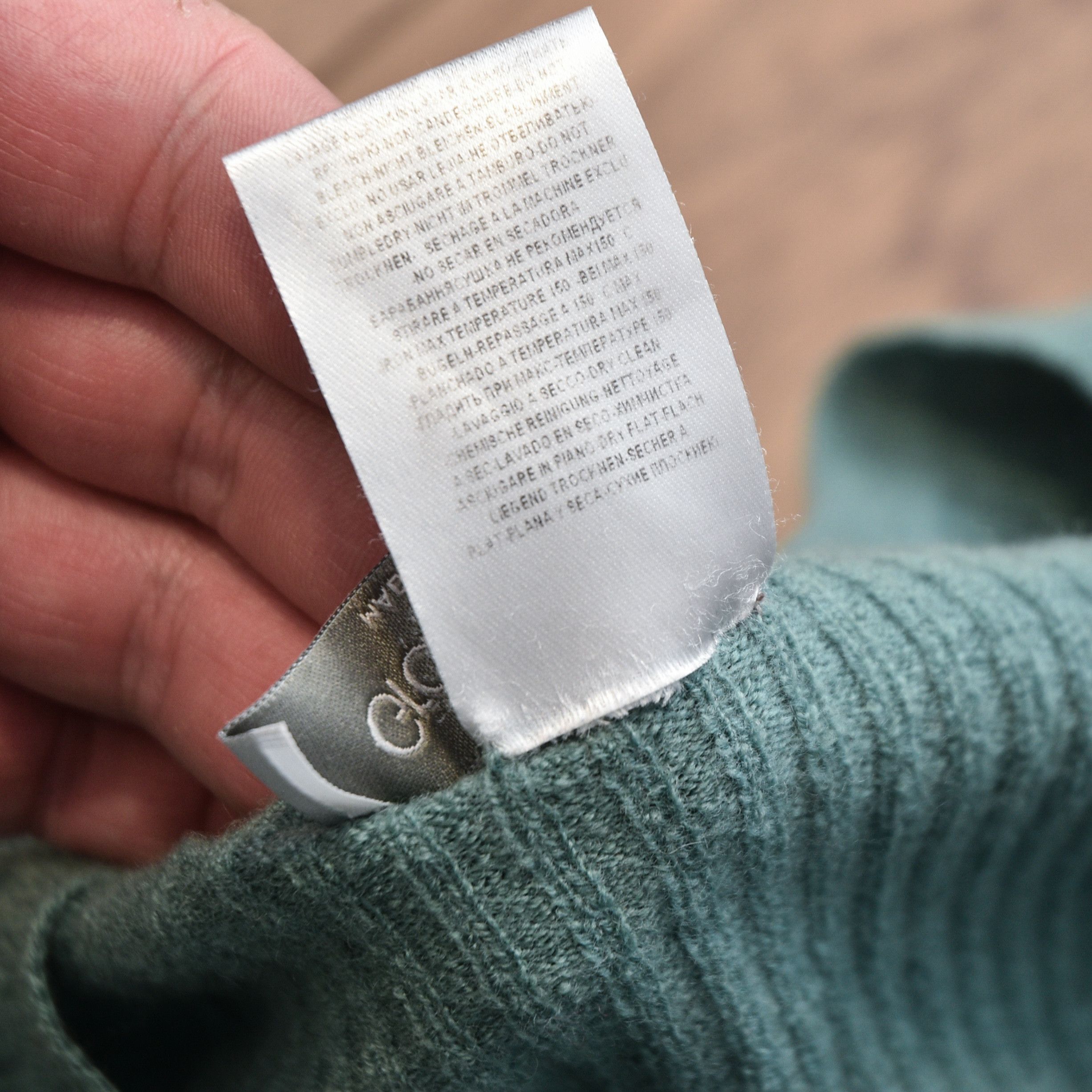 Gran Sasso Luxury Gran Sasso Green Virgin Wool Sweater Ribbed Knit Size M / US 6-8 / IT 42-44 - 11 Thumbnail