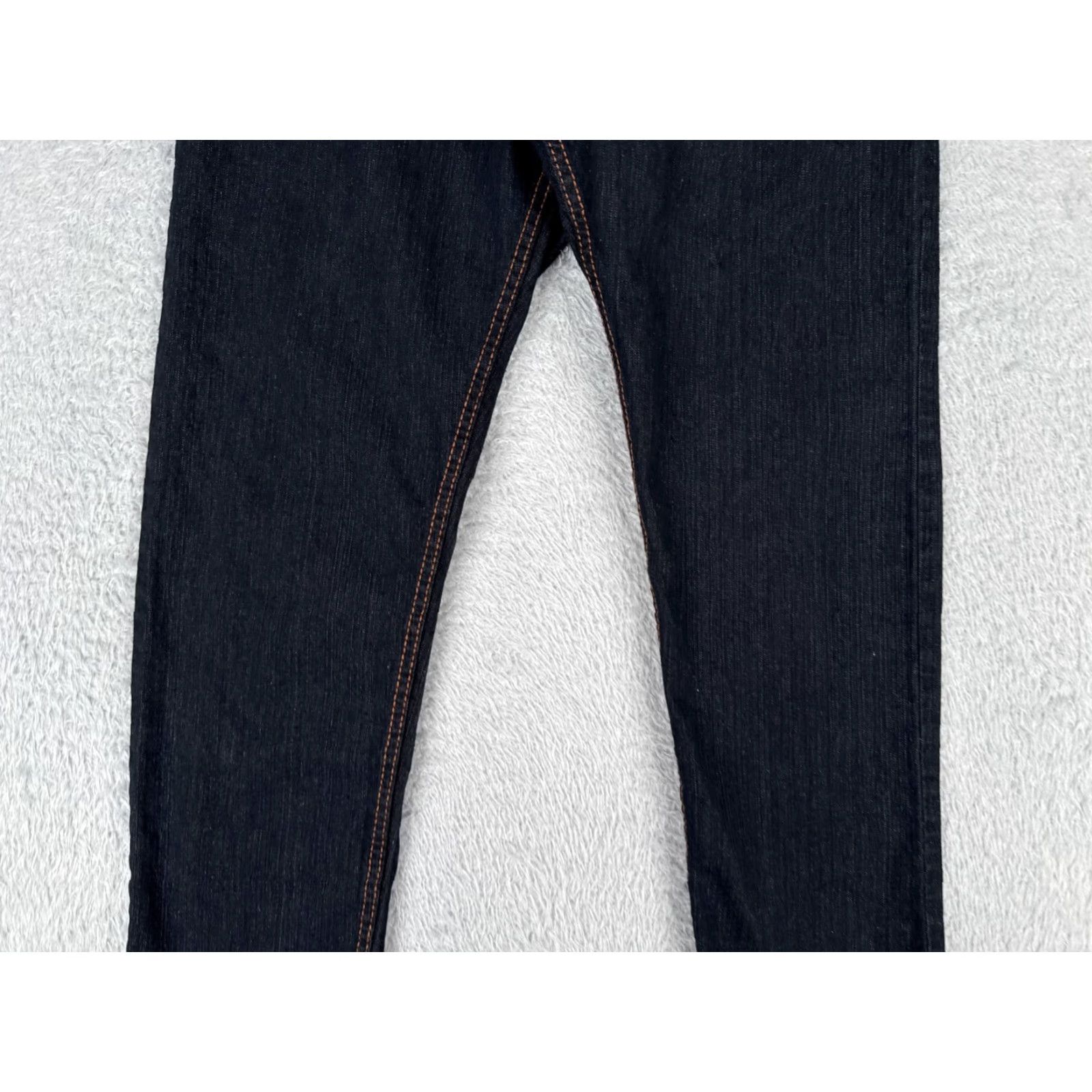 Denime VINTAGE Jeans Women 15 Black Denim Straight Leg Embrodiered Floral Mexico Duuba 32x28 Size 36" / US 14 / IT 50 - 4 Thumbnail