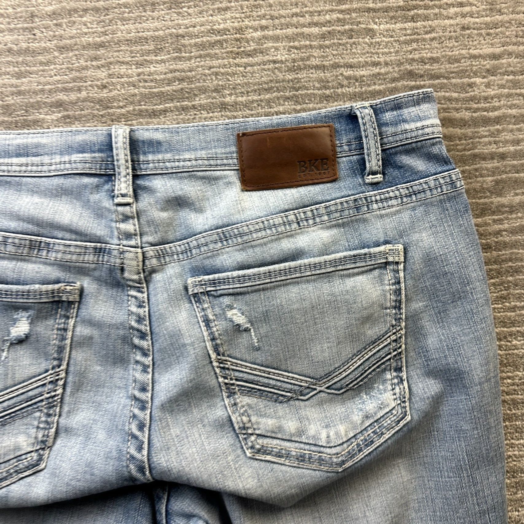 Vintage BKE Jeans Mens 36 Nolan Blue Denim Ranchwear Cowboy Rodeo Size US 36 / EU 52 - 4 Thumbnail
