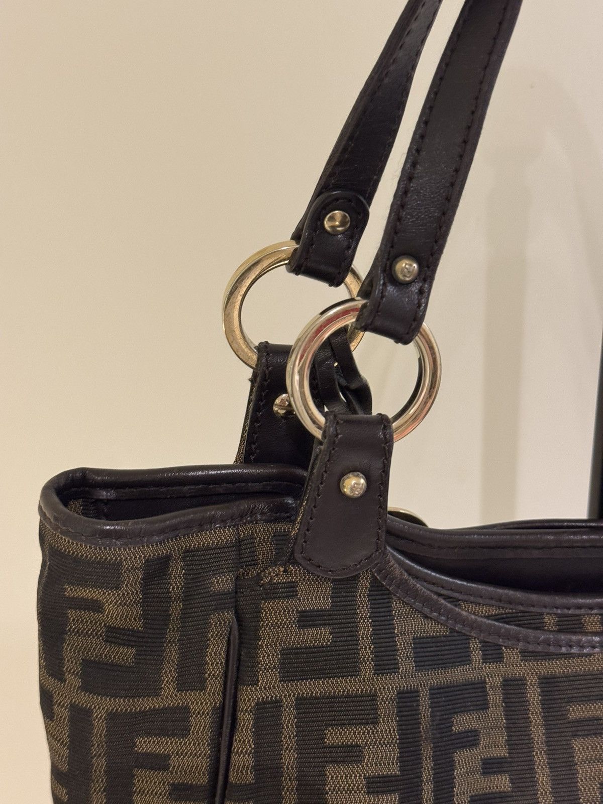 fendi tobacco bag Baguette , Brown, One Size- Minor signs of use to interior. FWRD Renew Fendi Zucca Chef