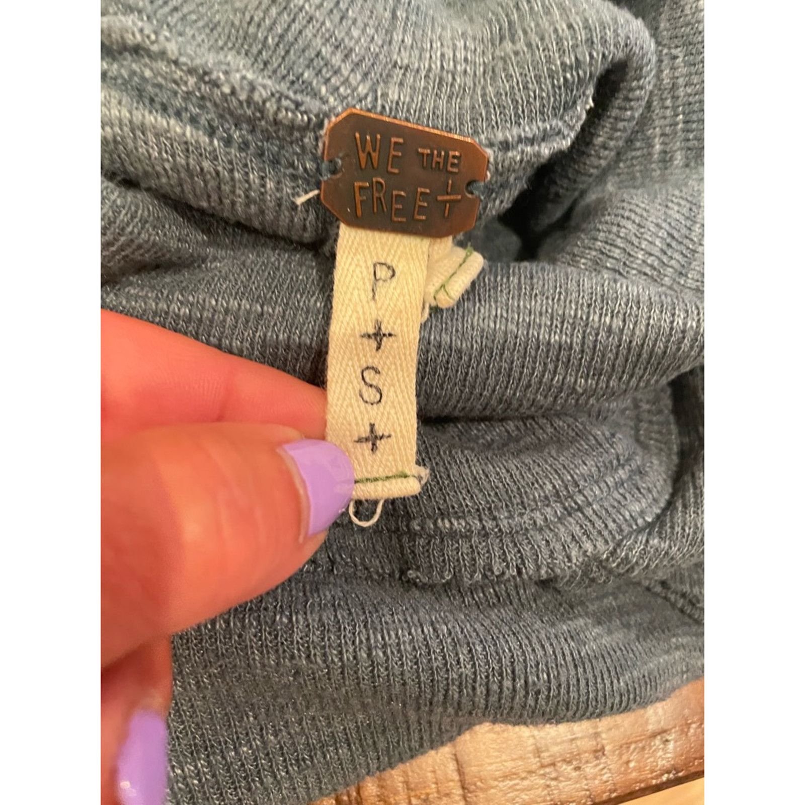 Free People Free People "We The Free" Turtleneck Split Back Gray Women S Size S / US 4 / IT 40 - 9 Thumbnail