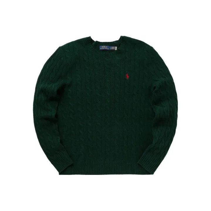 Polo Ralph Lauren Polo Ralph Lauren Men's Green Pony Embroidered Crewneck Sweater Size US M / EU 48-50 / 2 - 1 Thumbnail