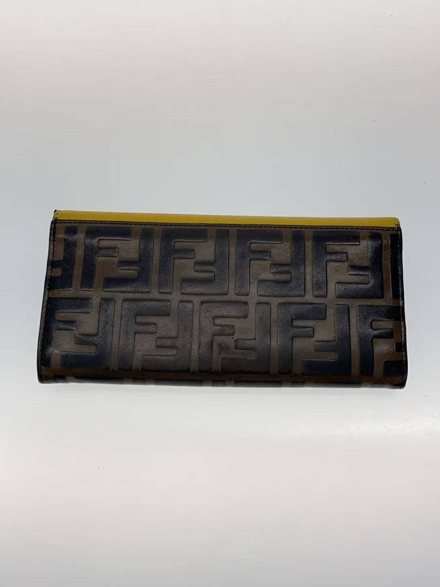 Fendi Fendi Leather Long Wallet Yellow Size ONE SIZE - 2 Thumbnail