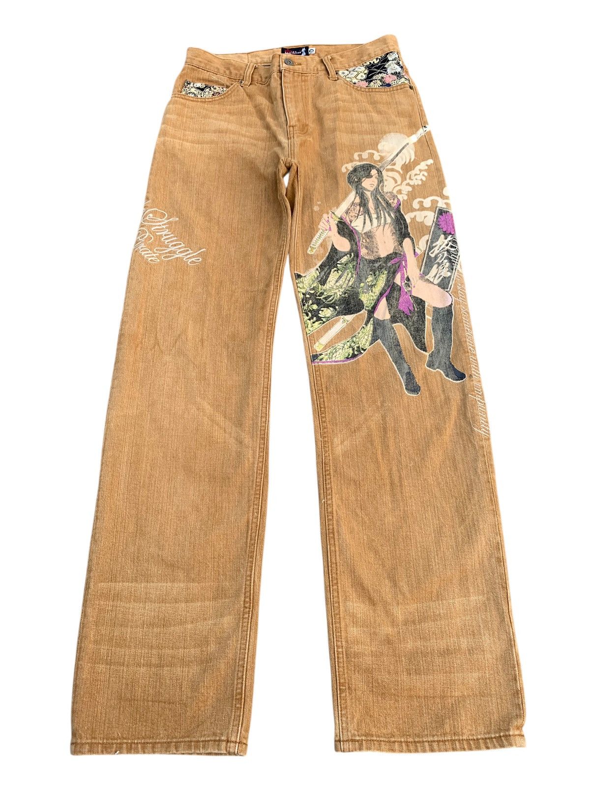 Kapital RARE💥KARAKURI DEVINE RETRIBUTION SUKAJAN JAPANESE DENIM Size US 32 / EU 48 - 2 Thumbnail