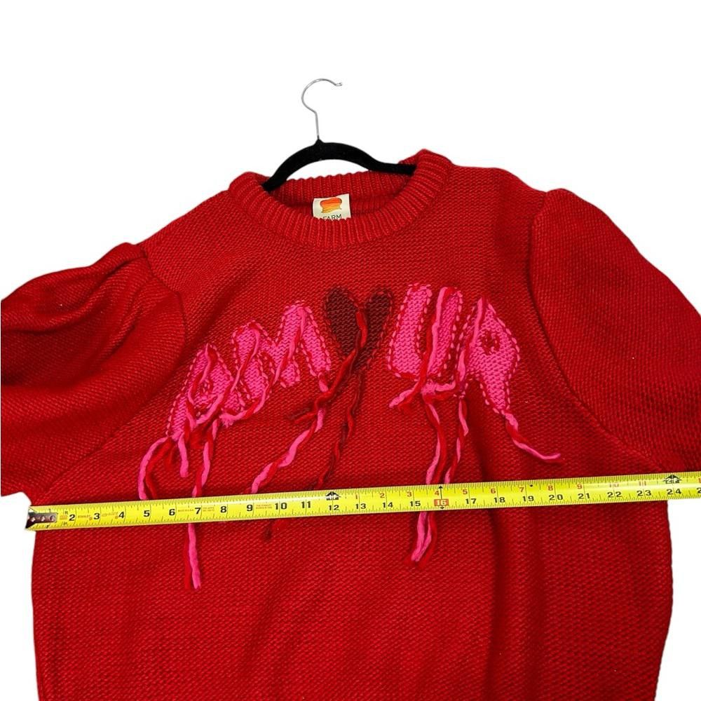 Farm Rio Farm Rio l NWT Amour Embroidered Knit Sweater Large Size L / US 10 / IT 46 - 5 Thumbnail