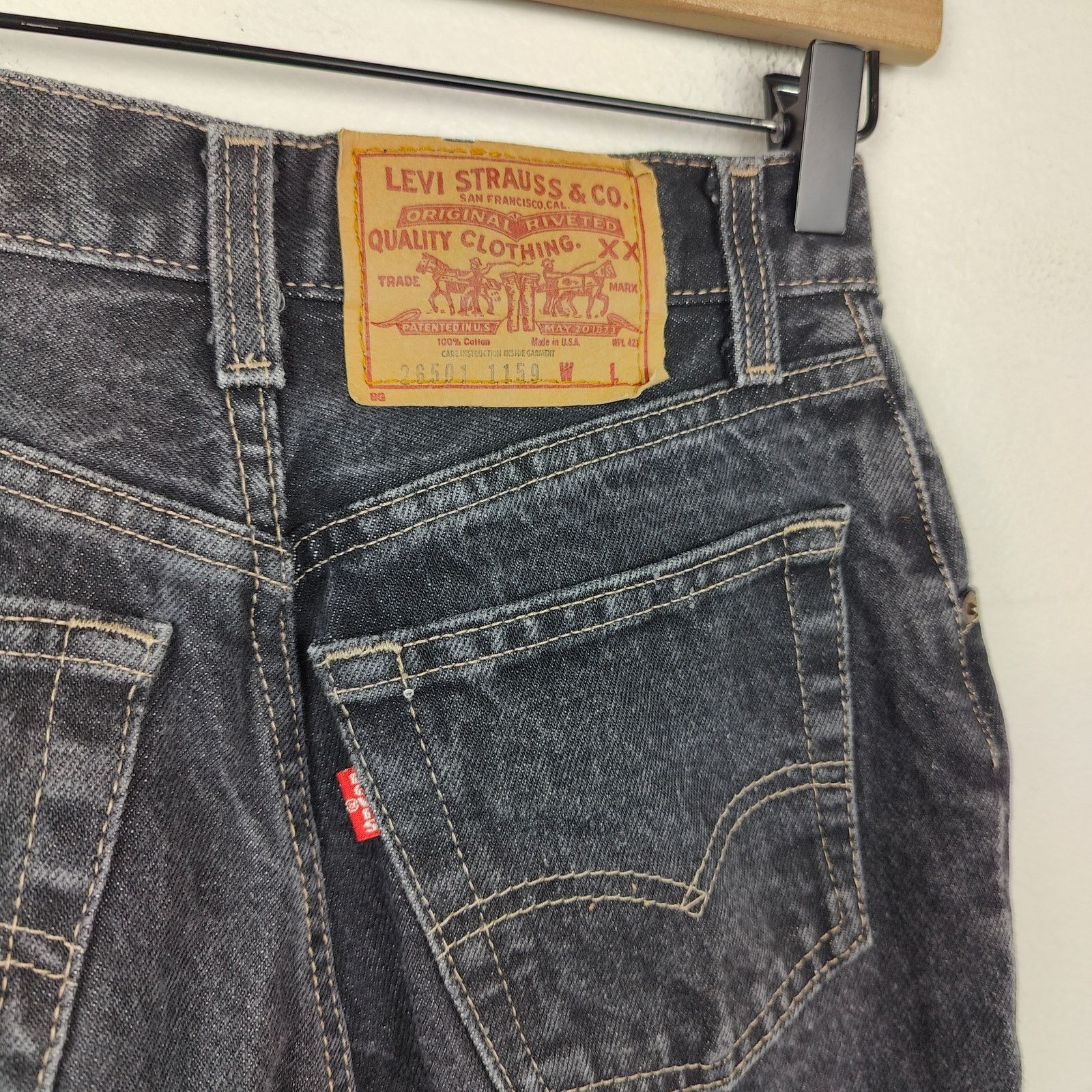 Levi's Vintage Levi's 26501 90s Straight Jeans Womens 25 Black Size 25" / US 0 / IT 36 - 6 Thumbnail