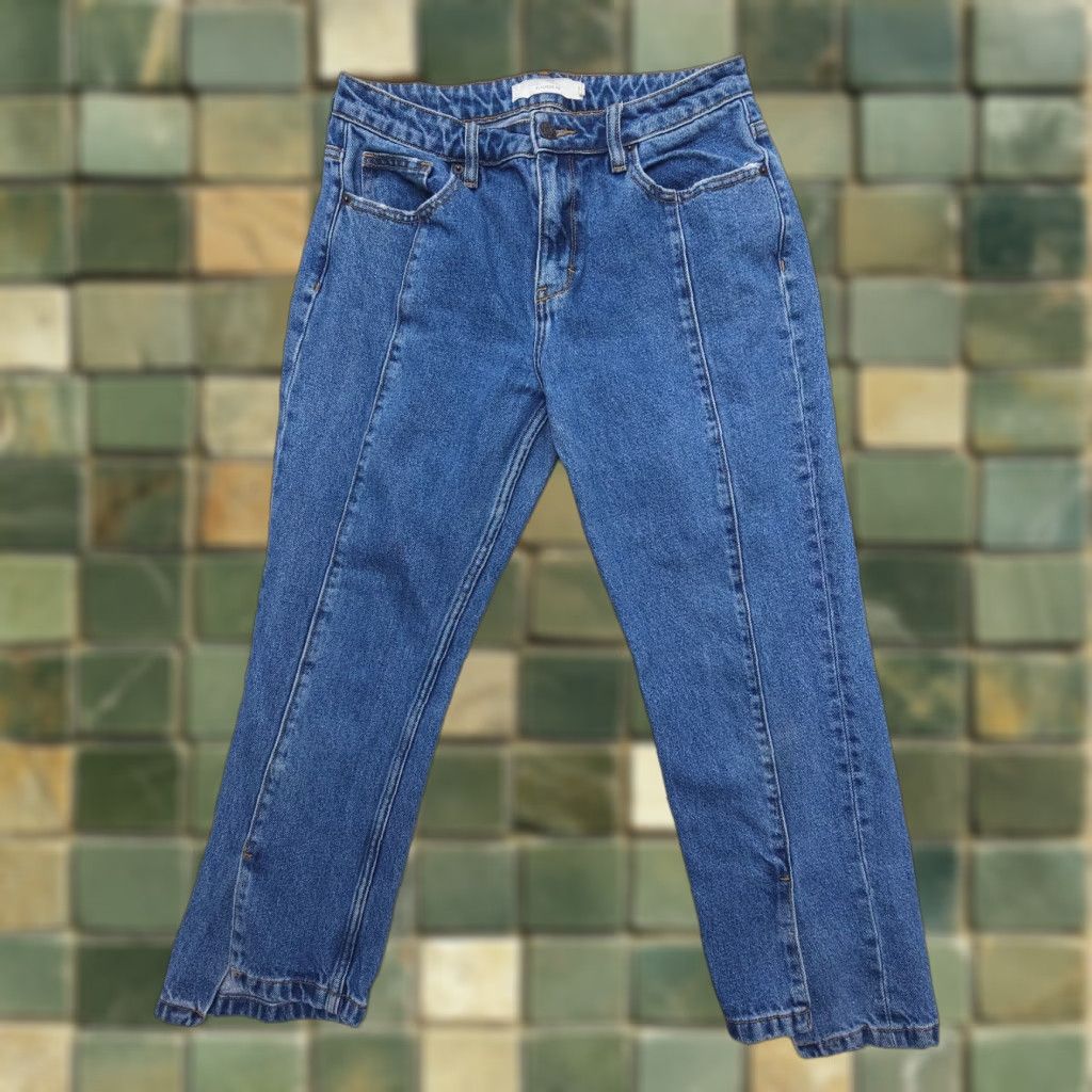 Vintage Hidden Jeans 28 x 25" Blue Cotton Denim Cropped Straight Leg Womens Vintage: No (adjusted) Size 28" / US 6 / IT 42 - 1 Thumbnail