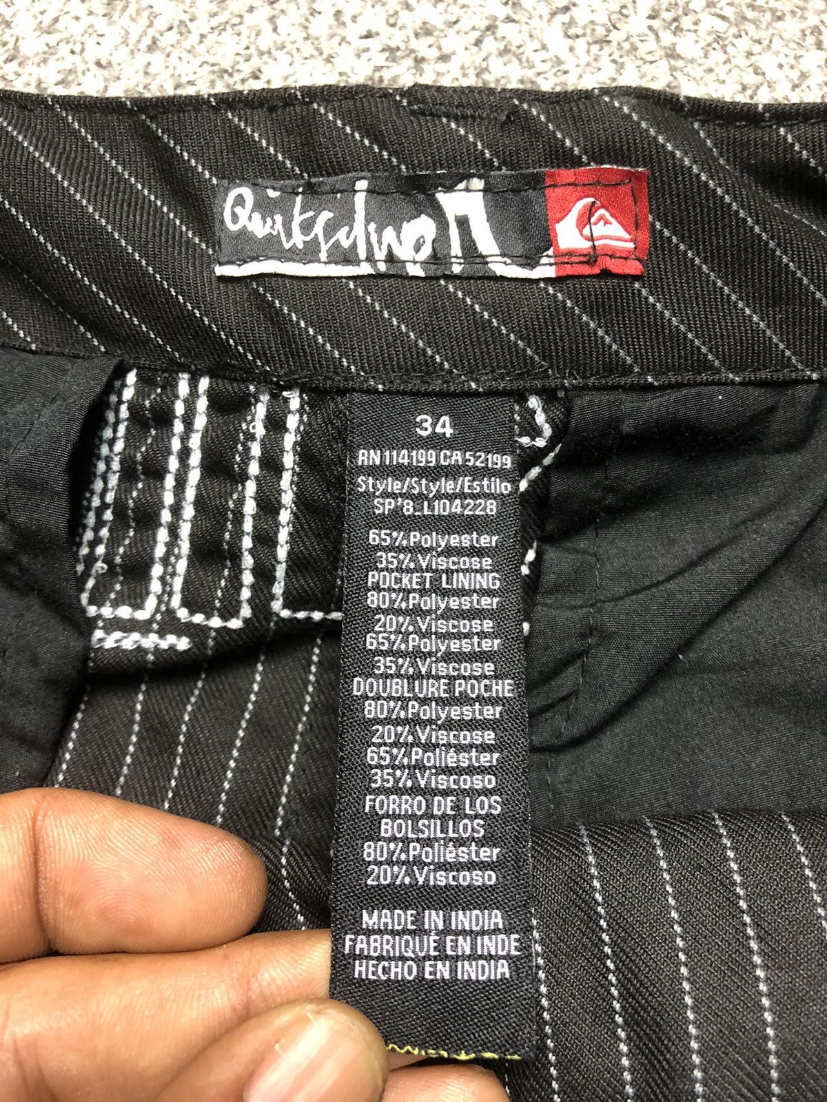 JNCO Vintage Y2K Chino Quiksilver Jorts Shortpants Size US 34 / EU 50 - 14 Thumbnail
