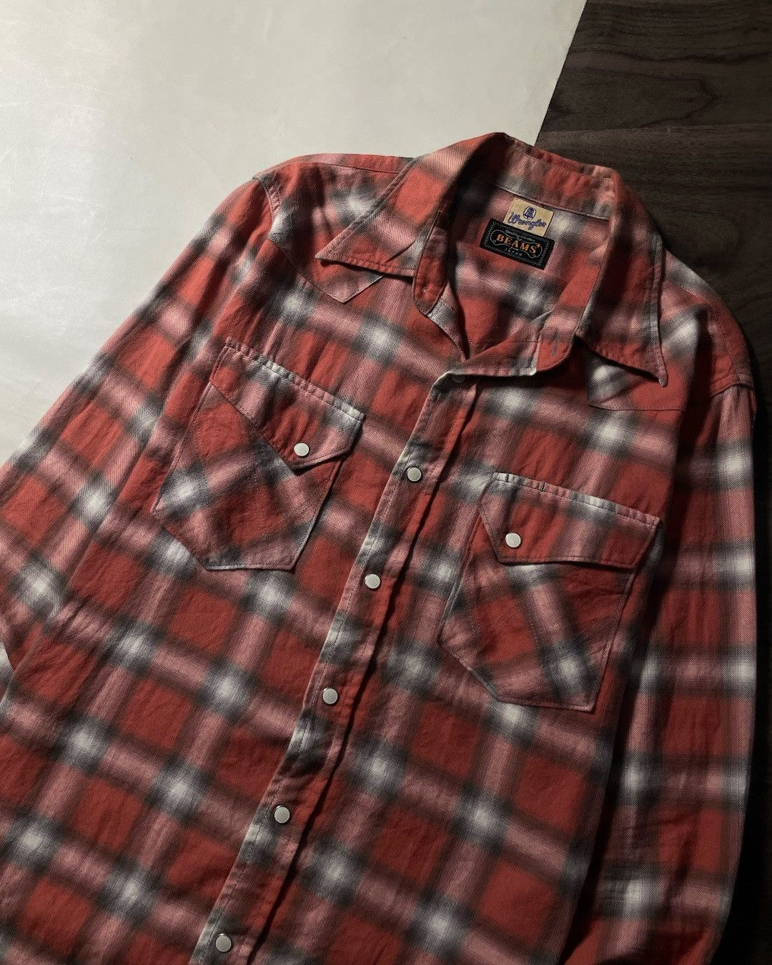 Wrangler Flannel Shirt Western Double Pocket WRANGLER x BEAMS JAPAN Size US M / EU 48-50 / 2 - 3 Thumbnail