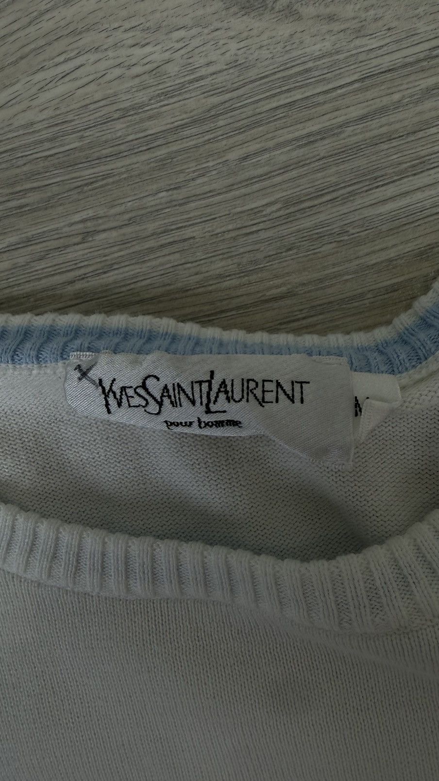 Yves Saint Laurent Yves Saint Laurent Vintage Front Logo Sweater Size US M / EU 48-50 / 2 - 8 Thumbnail