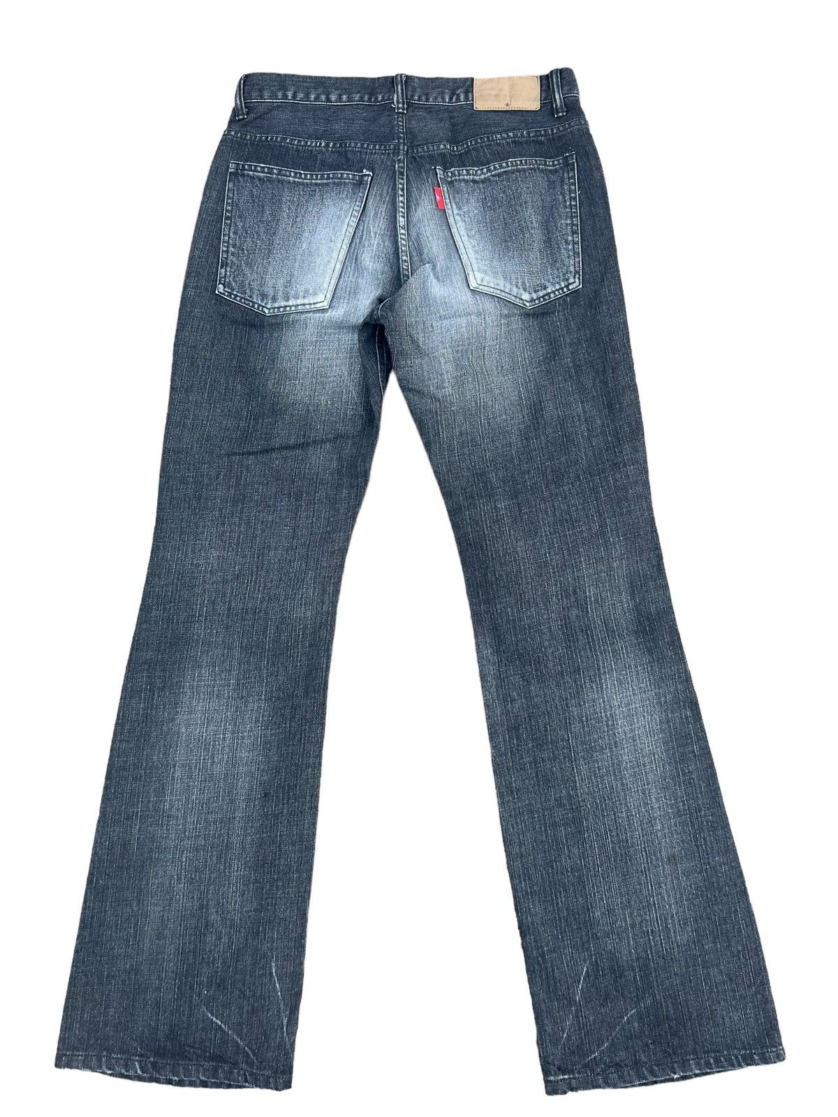 Lounge Lizard Blutenblatt Japan Distressed Denim Flare Jeans Size US 31 - 2 Thumbnail