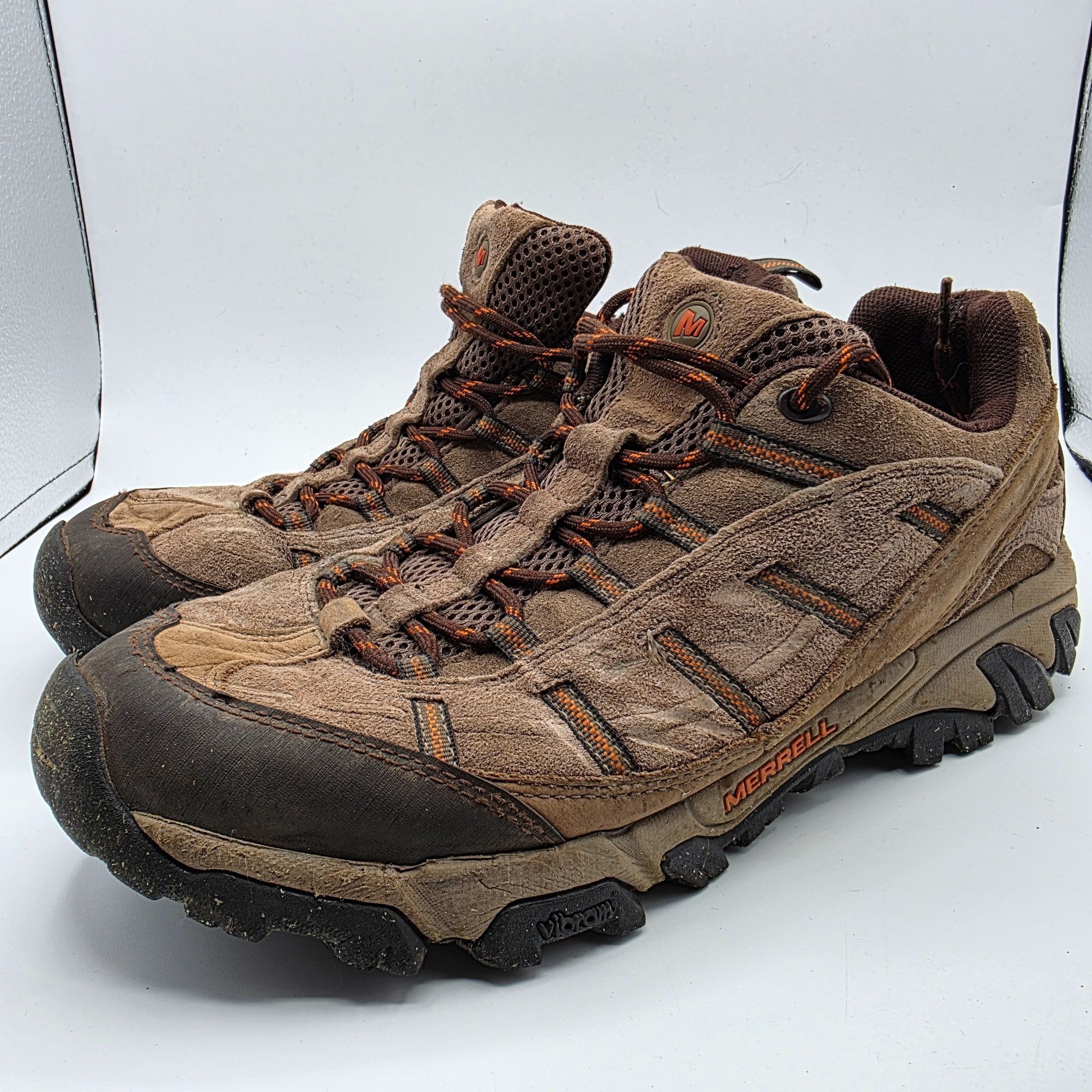 Merrell Merrell Boulder Mens Size 10 Brown Shoes Vibram Soles Campin Size US 10 / EU 43 - 4 Thumbnail