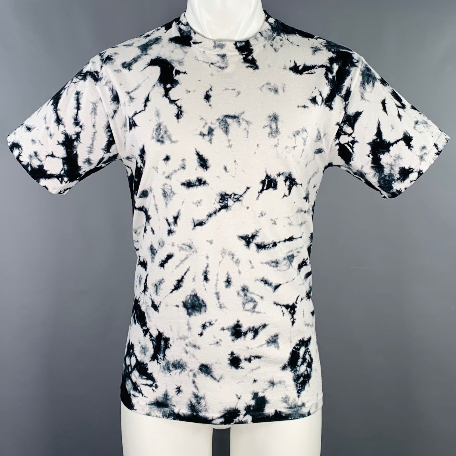 Other R.SWIADER White Indigo Tie Dye Cotton Crew Neck T-shirt Size US XS / EU 42 / 0 - 1 Thumbnail