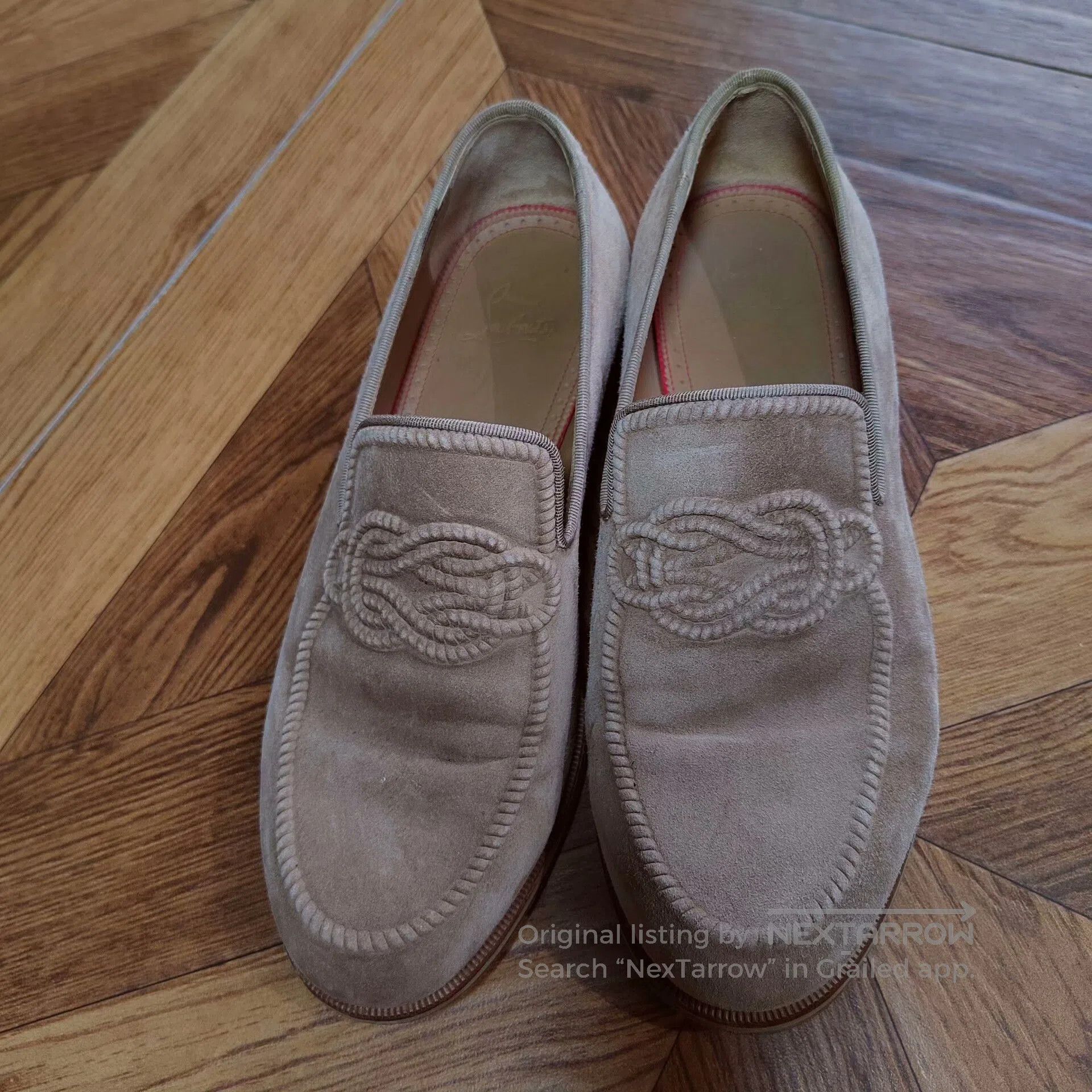 Christian Louboutin Christian Louboutin Suede Slip-On Loafers. Size US 8 / IT 38 - 1 Thumbnail
