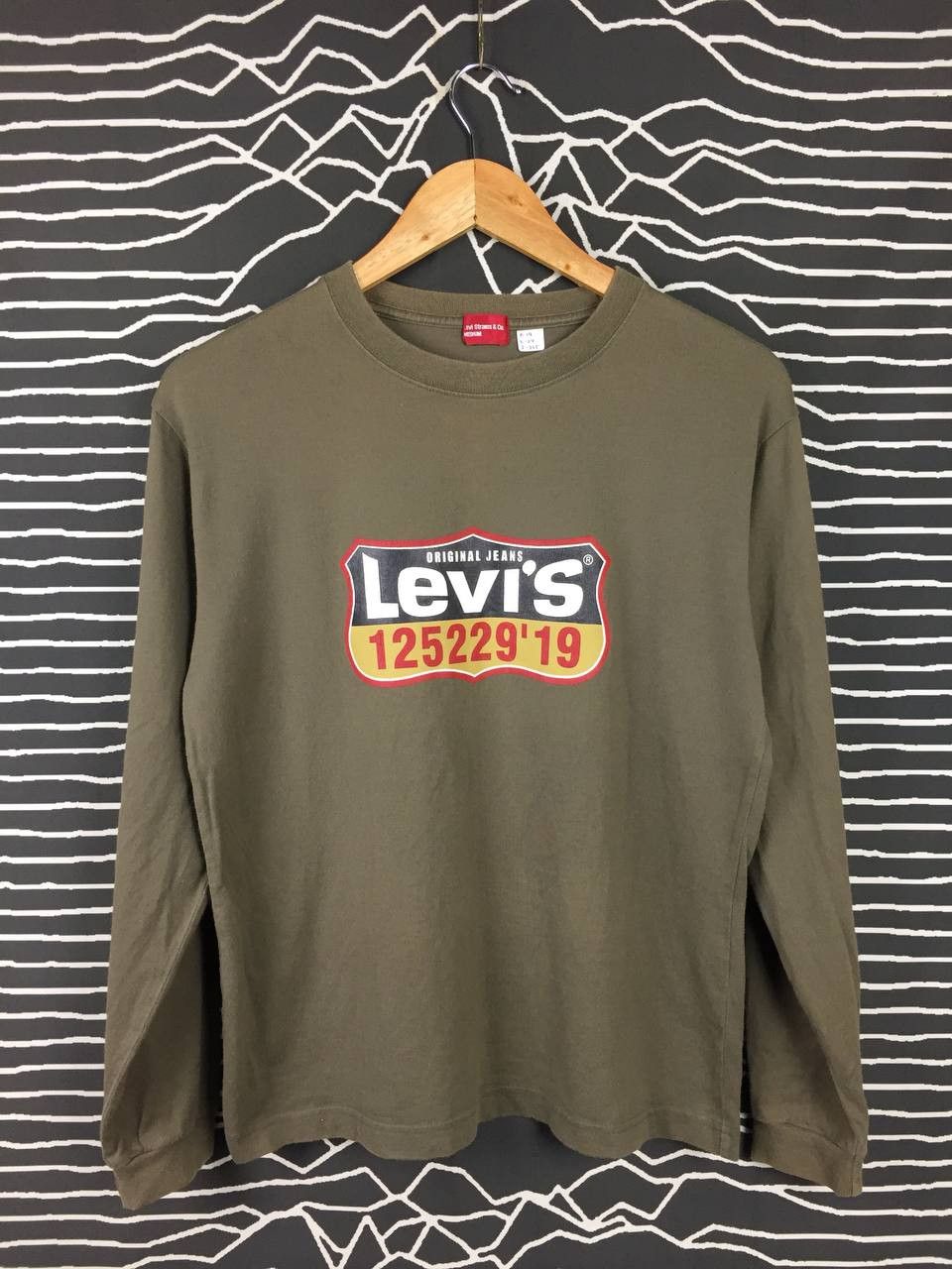 Levi's × Vintage Vtg Levi's Strauss & Co. Original Jeans Longsleeve Tee Size US M / EU 48-50 / 2 - 2 Thumbnail