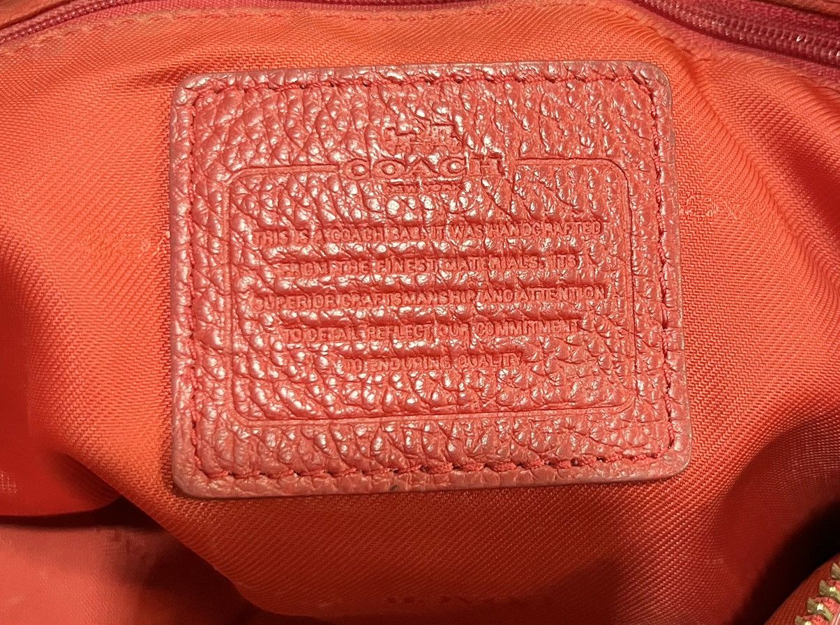 Coach Coach Small Kelsey Satchel Red Pebbled Bags Size ONE SIZE - 4 Thumbnail