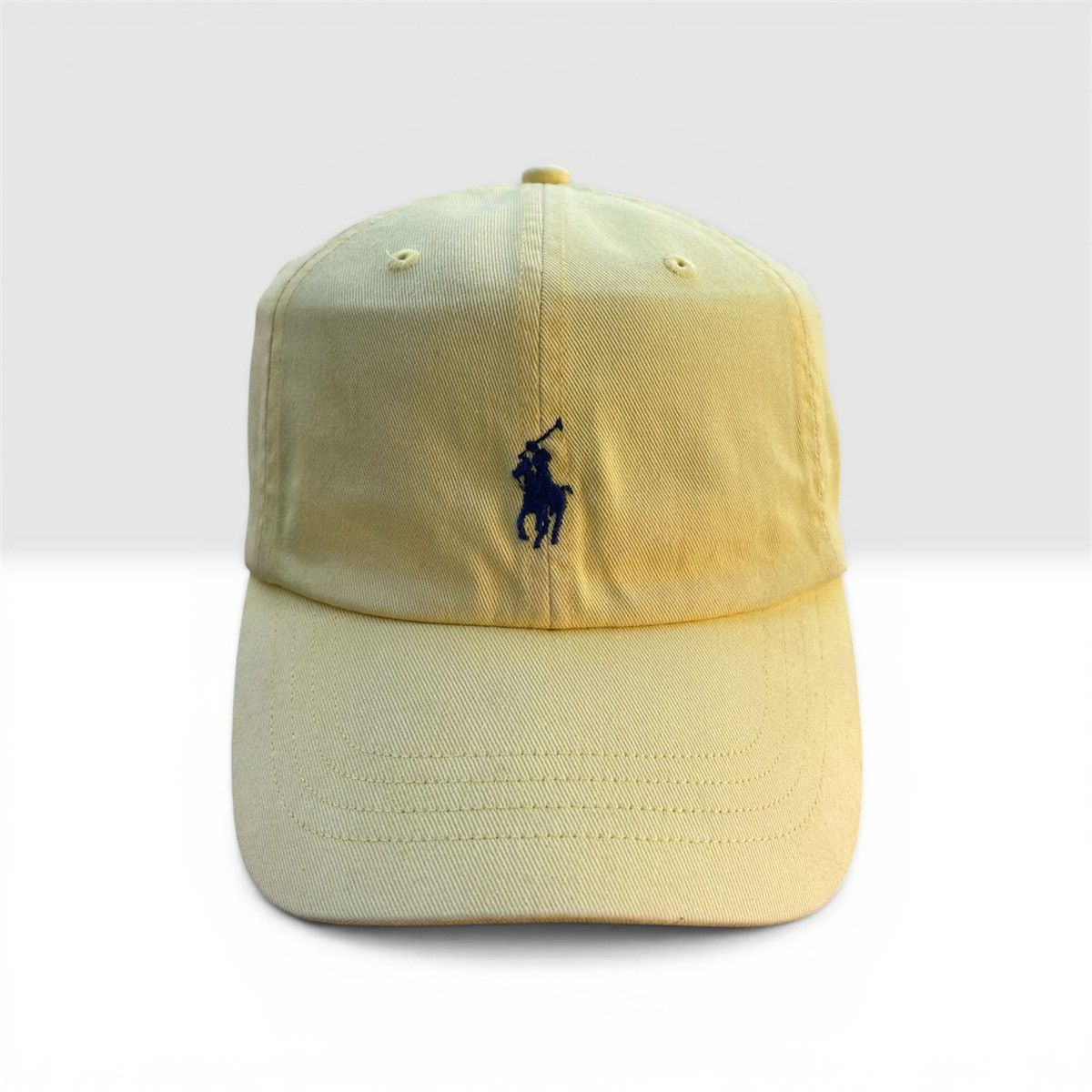 Polo Ralph Lauren Vintage 90s Polo by Ralph Lauren Cap - Cream/Yellow Size ONE SIZE - 1 Thumbnail