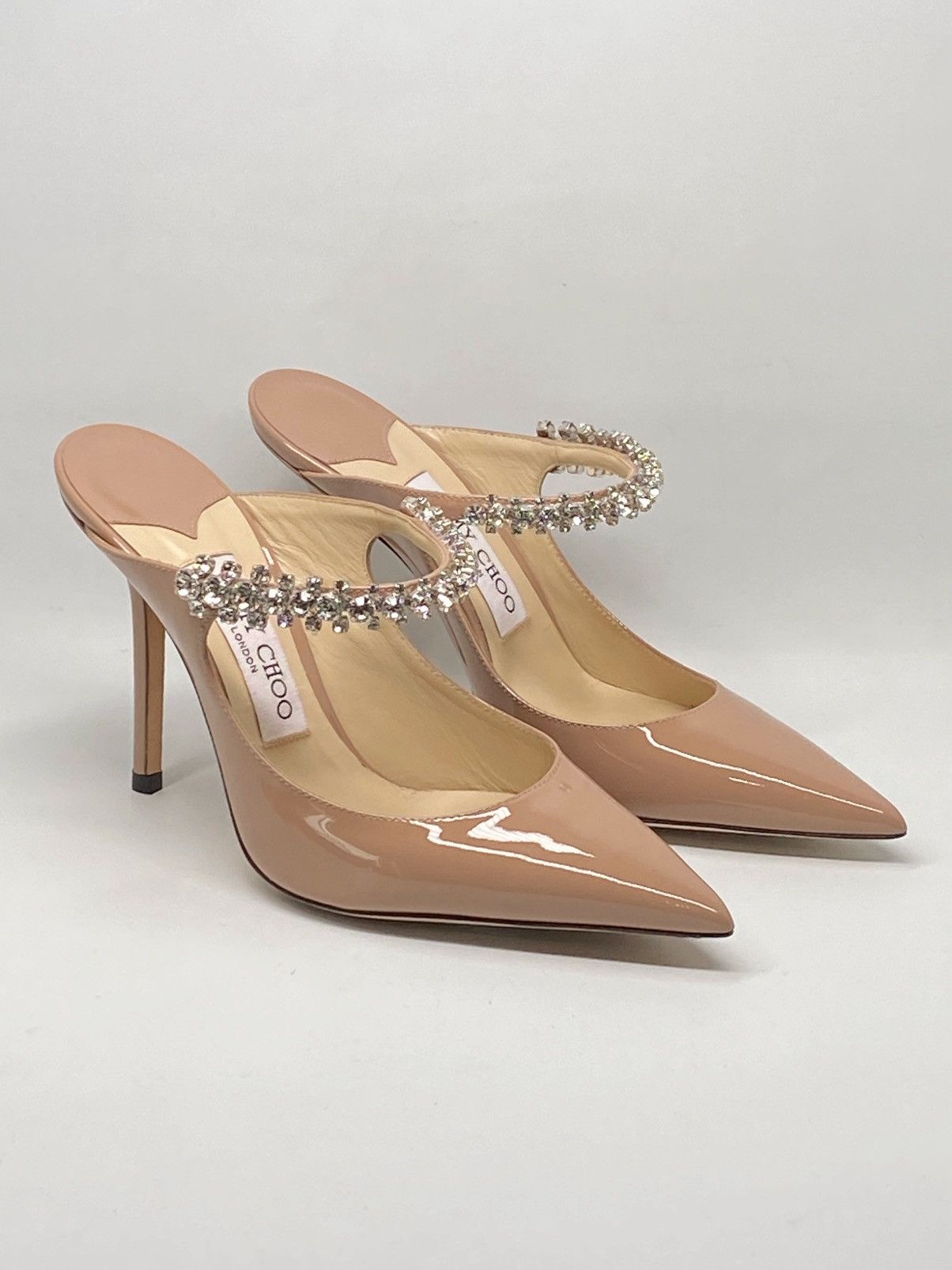 Jimmy Choo Jimmy Choo Bing Embellished Patent Leather Mules size 36 Size US 6 / IT 36 - 1 Thumbnail