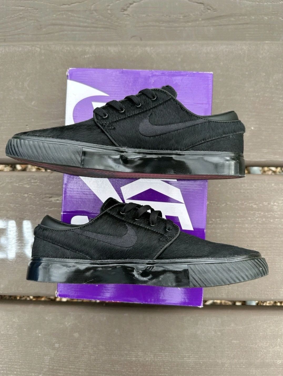 Nike Nike Zoom Stefan Janoski OG+SE SB Black Pony Hair Size 9 Men Size US 9 / EU 42 - 4 Thumbnail