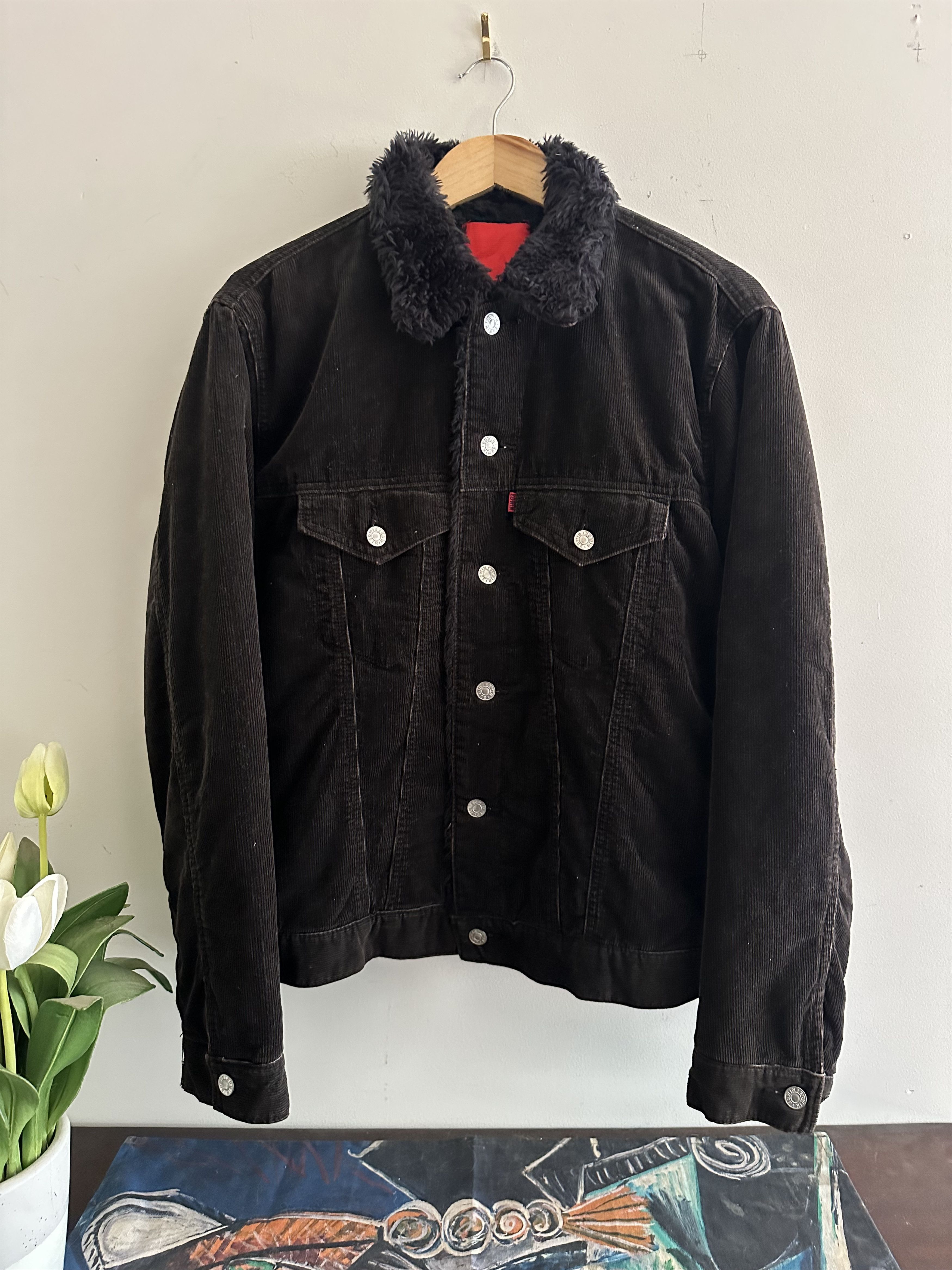 Edwin Edwin SHEARLING DENIM JACKET - Size XL*. Size US XL / EU 56 / 4 - 11 Thumbnail