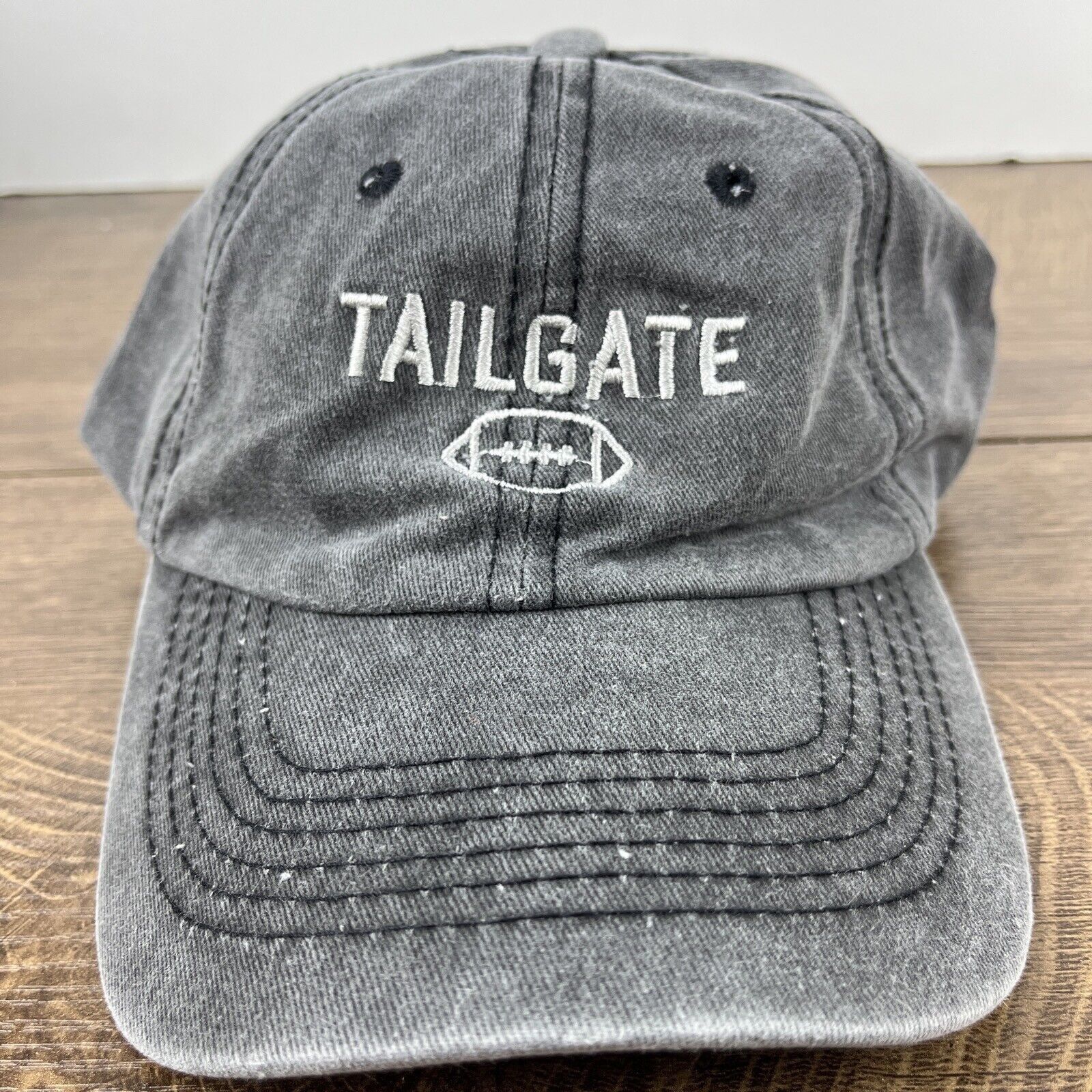 Other Tailgate Hat Football Tailgate Hat Gray Hat Adjustable Gray Size ONE SIZE - 5 Thumbnail