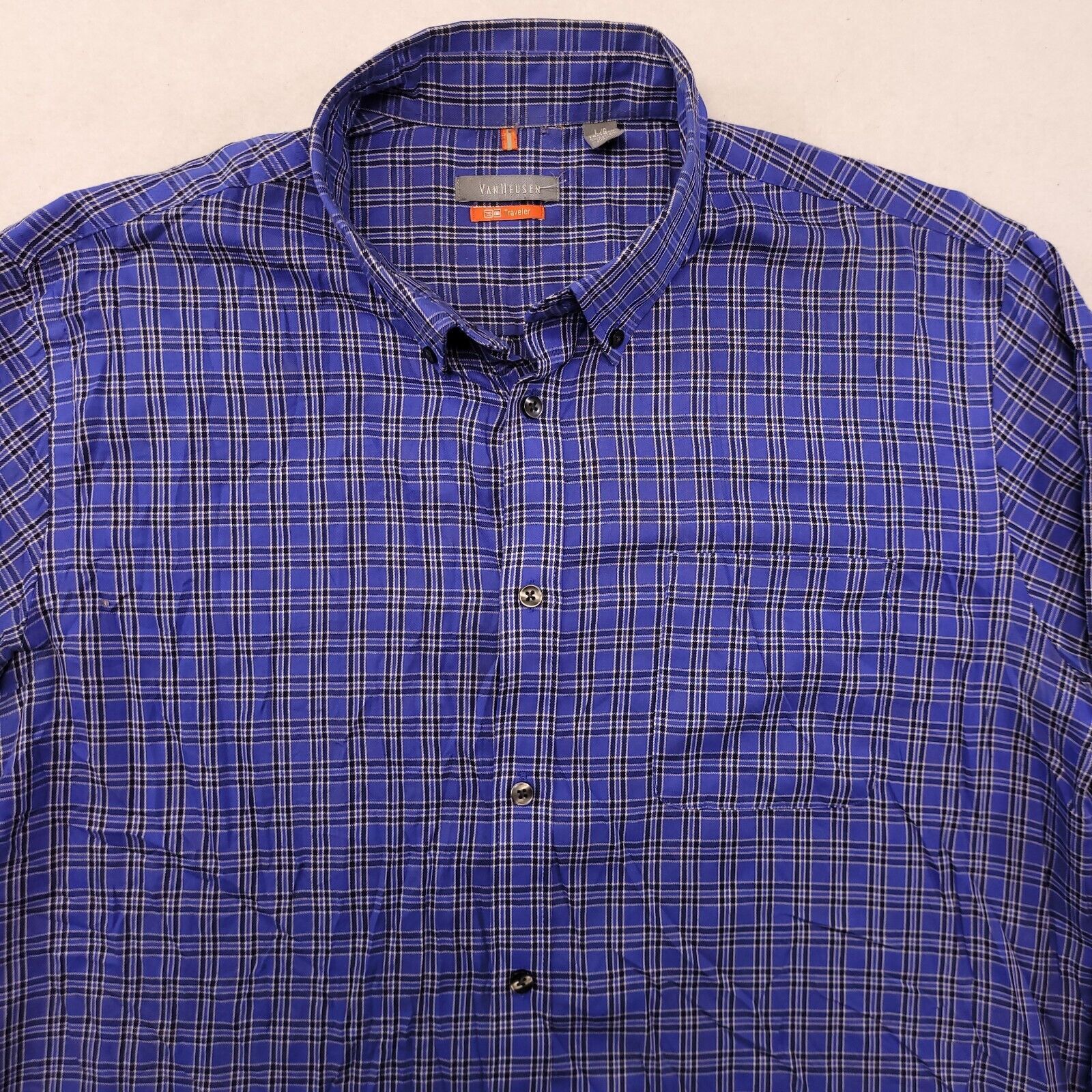 Van Heusen Van Heusen Tartan Flannel Shirt Mens Size Medium Blue White Size US M / EU 48-50 / 2 - 1 Thumbnail