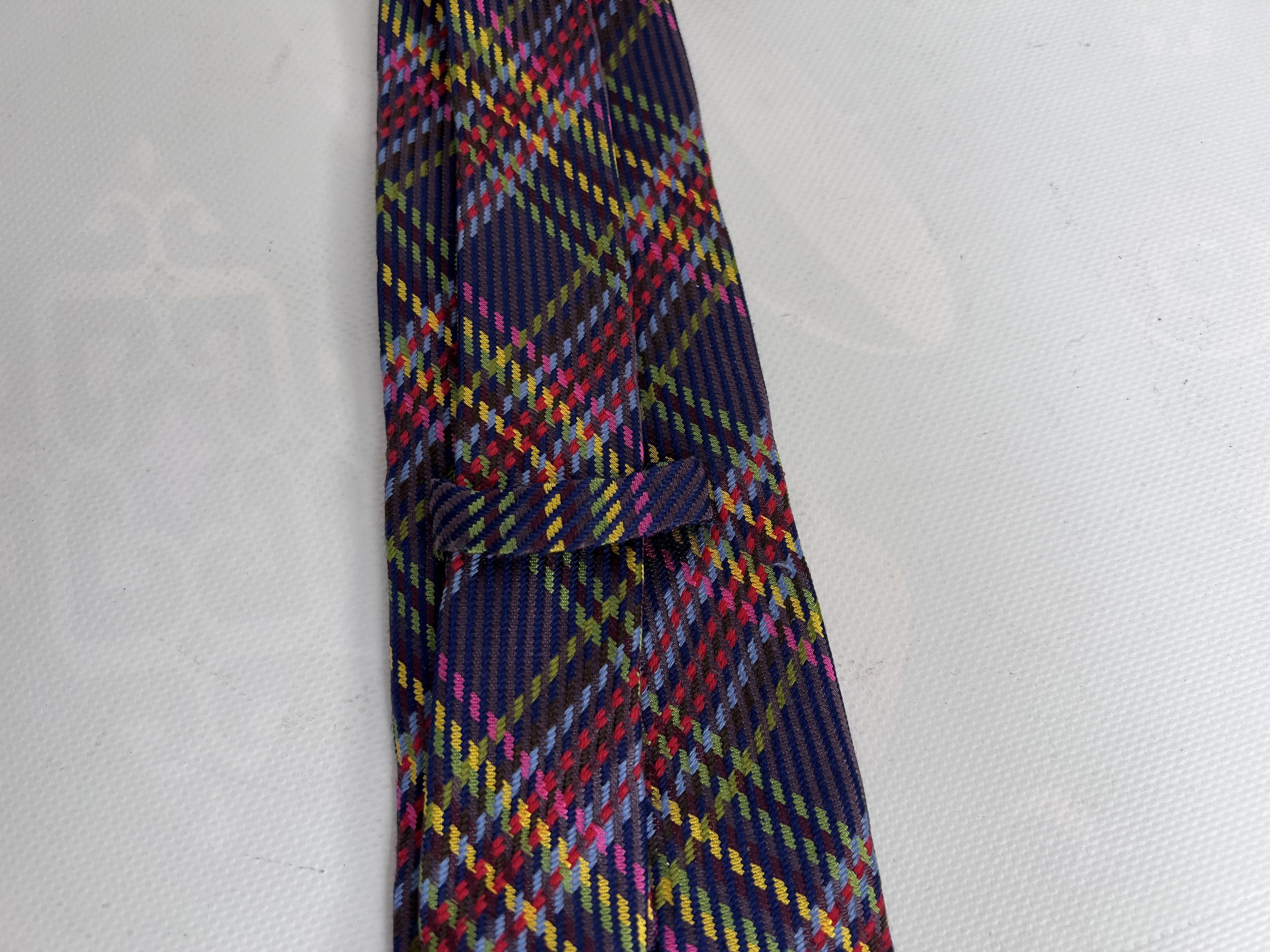Etro ETRO SILK NECK TIE ITALY LUXURY MULTICOLOR STRIPE Size ONE SIZE - 5 Thumbnail