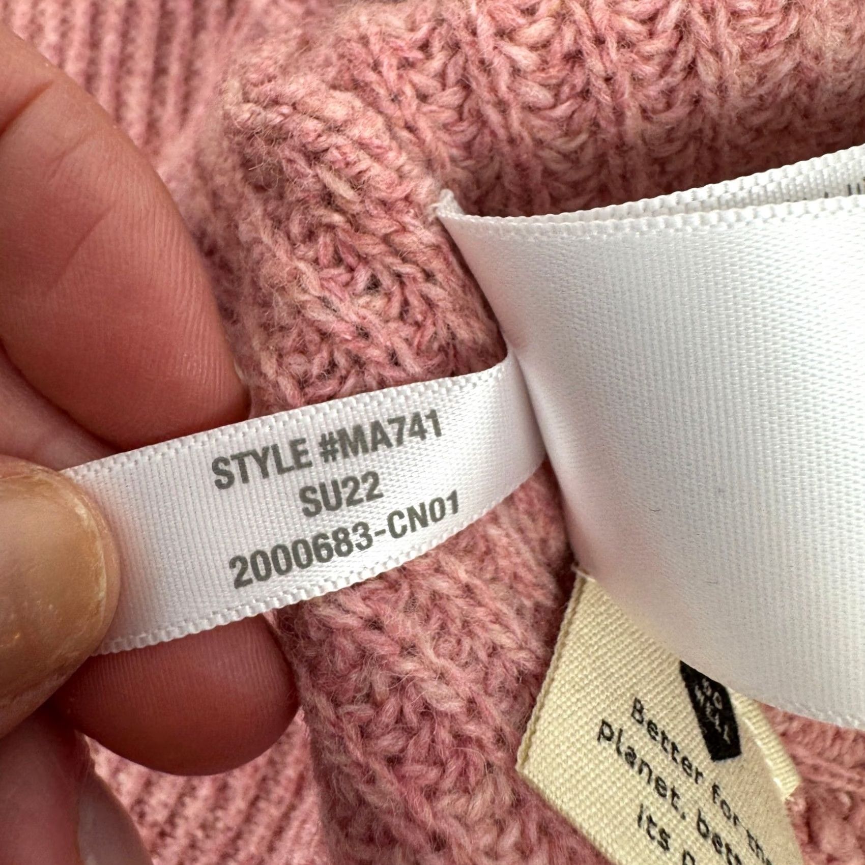 Madewell Madewell Lyle Rib Henley Sweater Pink Merino Wool Womens Medium Size M / US 6-8 / IT 42-44 - 5 Thumbnail