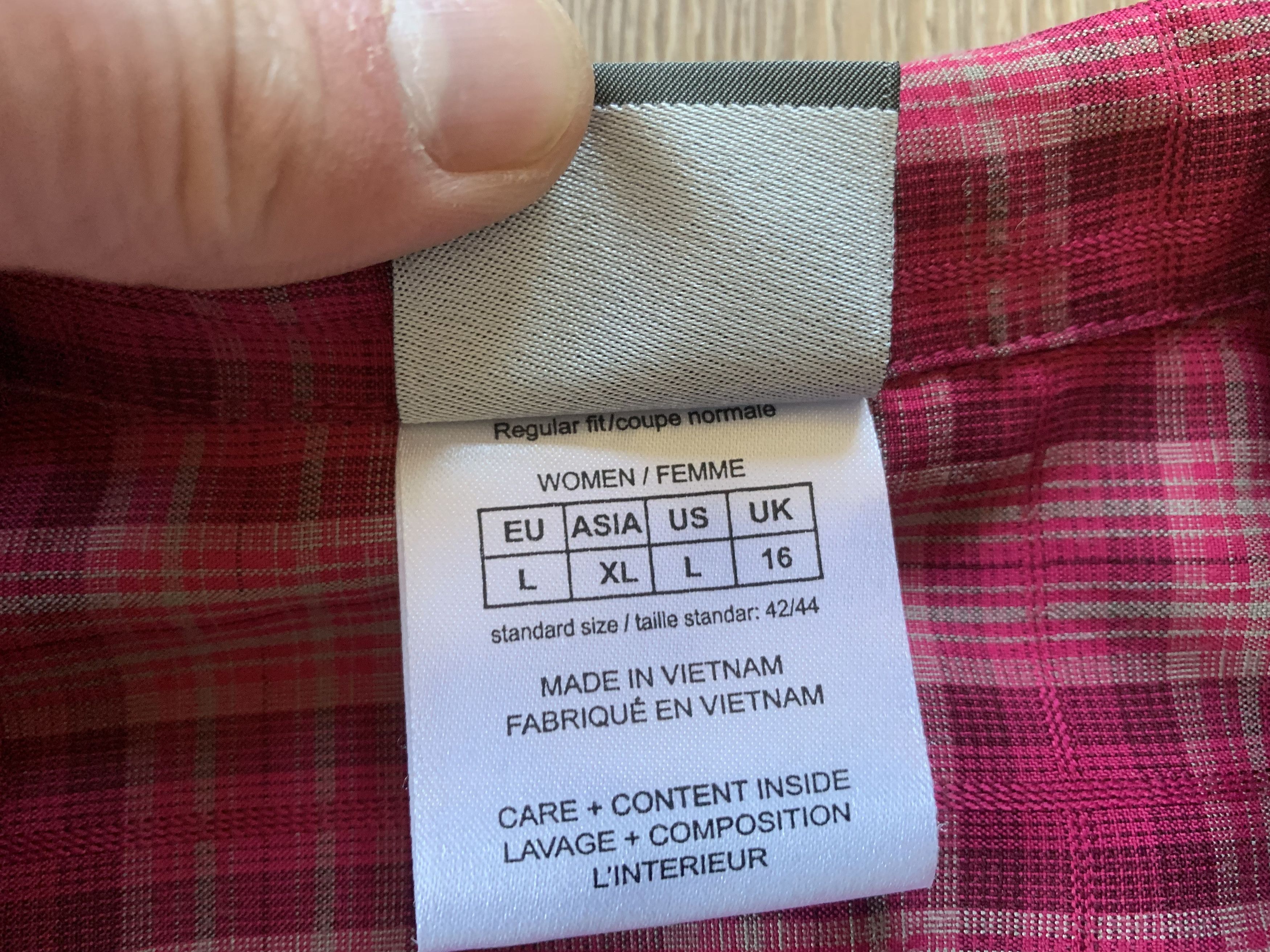 Jack Wolfskin Jack Wolfskin Women's Pink Trekking Shirt Size L / US 10 / IT 46 - 6 Thumbnail