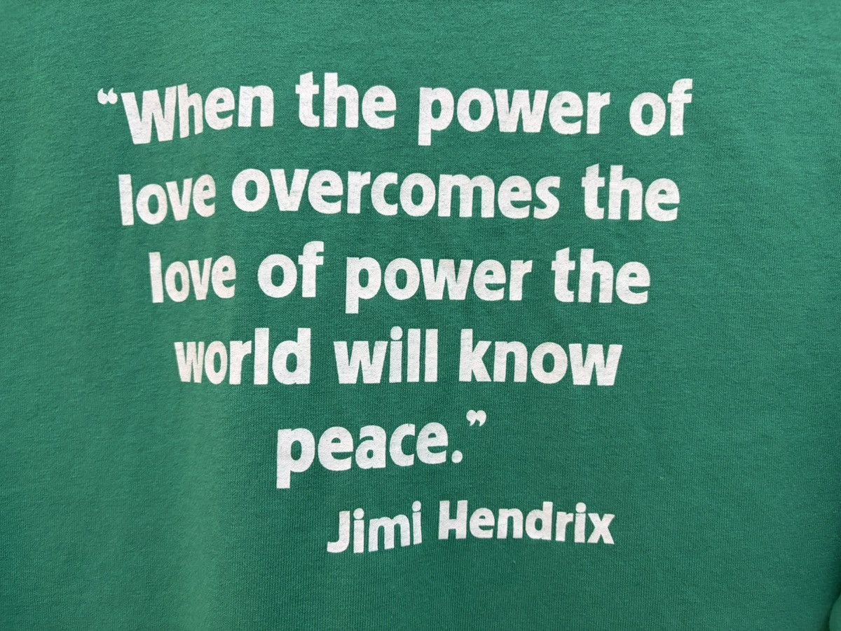 Band Tees EARTH FEST 2007 WITH JIMI HENDRIX LOVE PEACE QUOTE GILDAN Size US M / EU 48-50 / 2 - 11 Thumbnail
