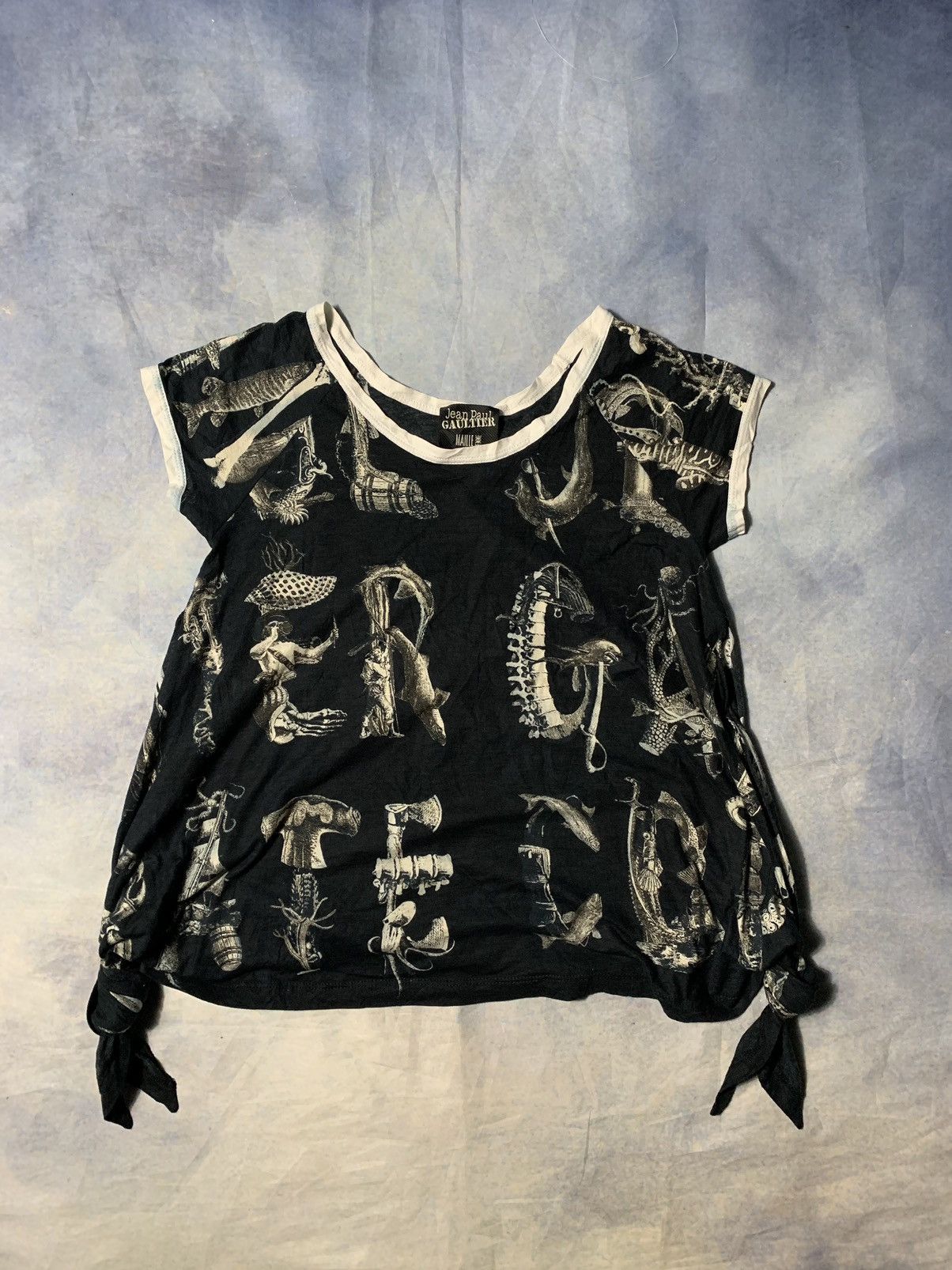 Jean Paul Gaultier Jean Paul Gaultier Sea Creature Printed Top Size S / US 4 / IT 40 - 4 Thumbnail