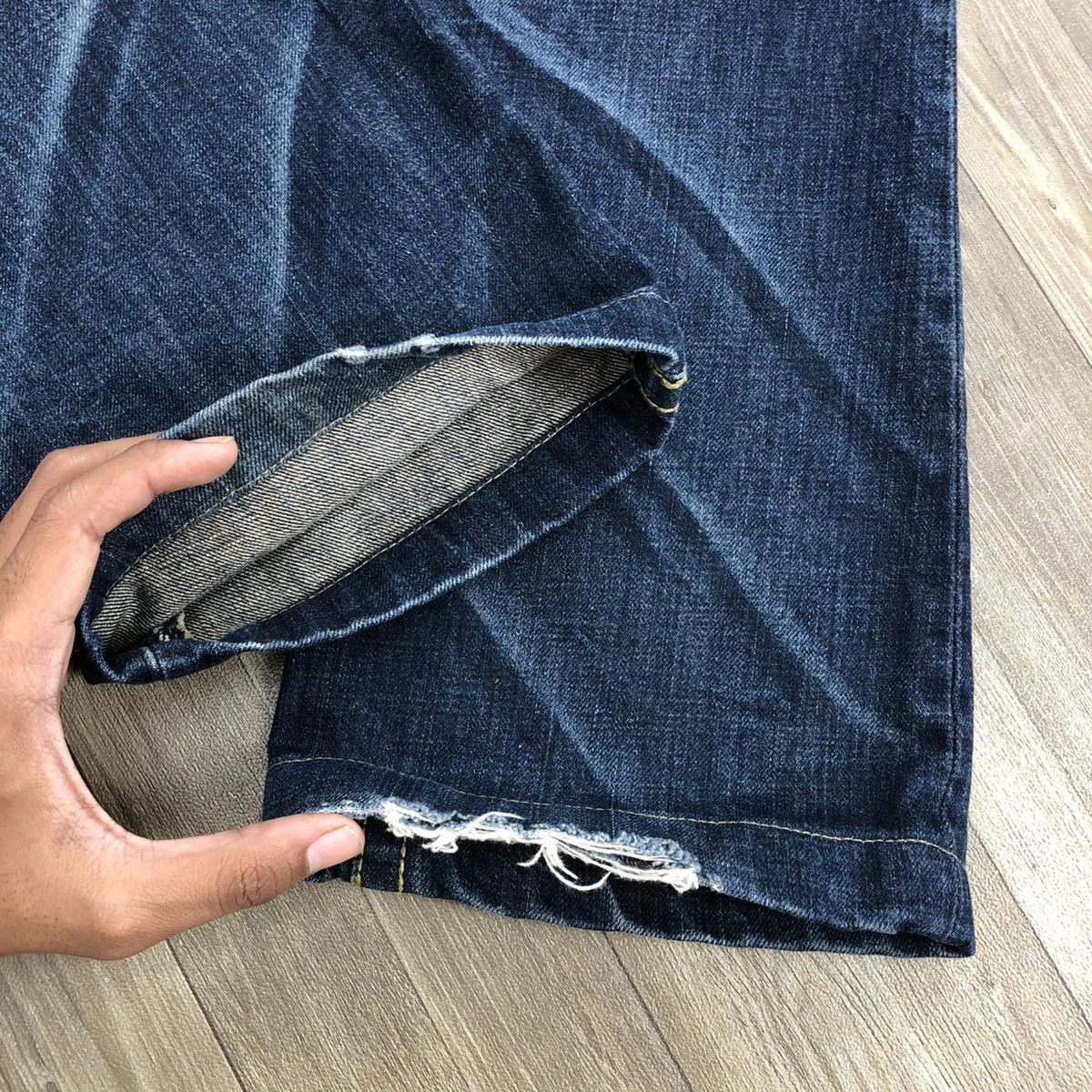 If Six Was Nine 2000s Lolita Distressed Multizipper Bootcut Flared Jeans Y2K Size US 28 / EU 44 - 14 Thumbnail