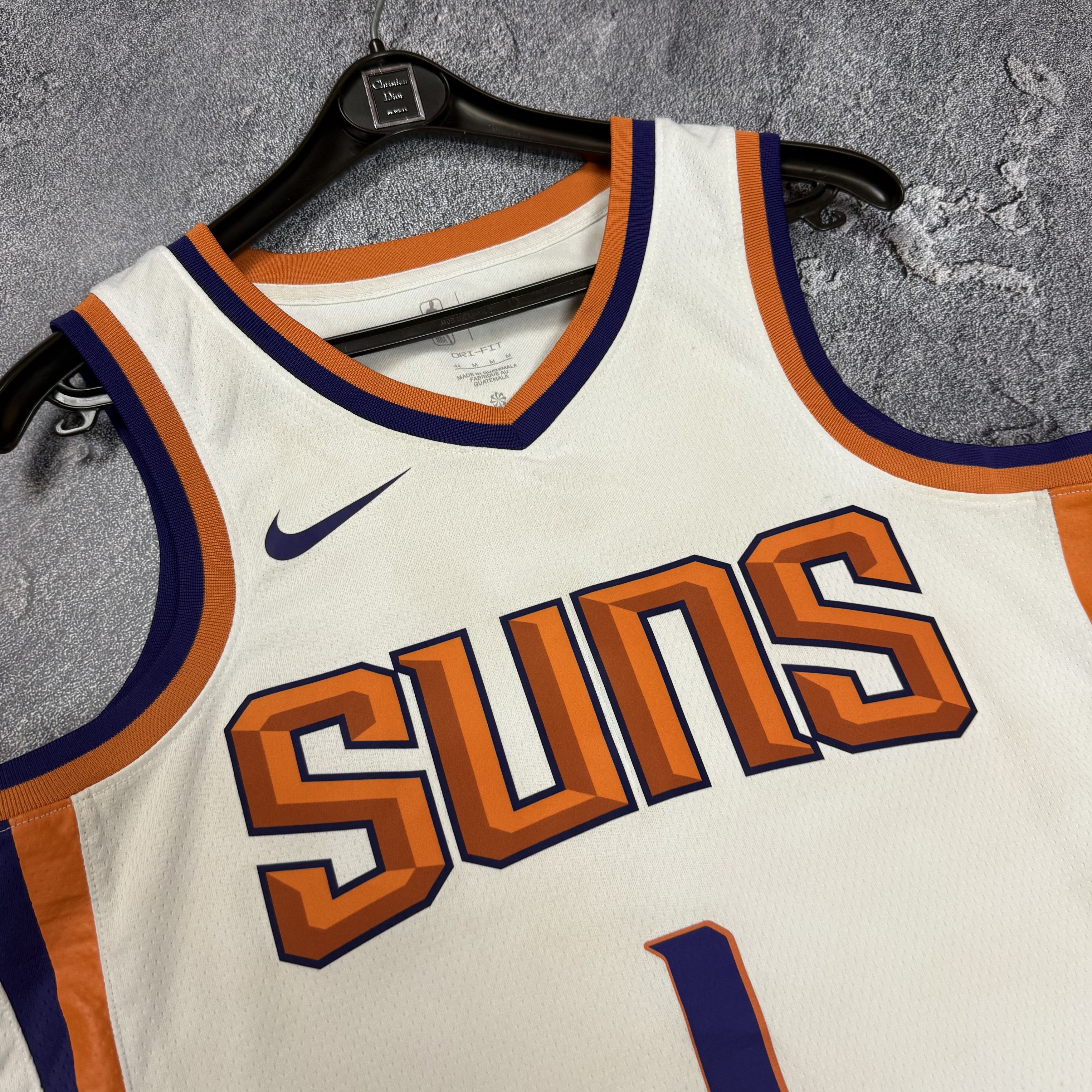 Nike Nike Devin Booker Suns Jersey #1 Size M White/Orange Size US M / EU 48-50 / 2 - 3 Thumbnail