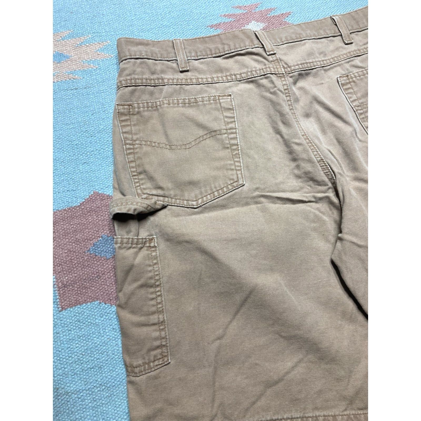 Carhartt VINTAGE Carhartt Carpenter Shorts Duck Canvas 90s Tan Wide Leg Baggy 38 Men's Size US 38 / EU 54 - 3 Thumbnail