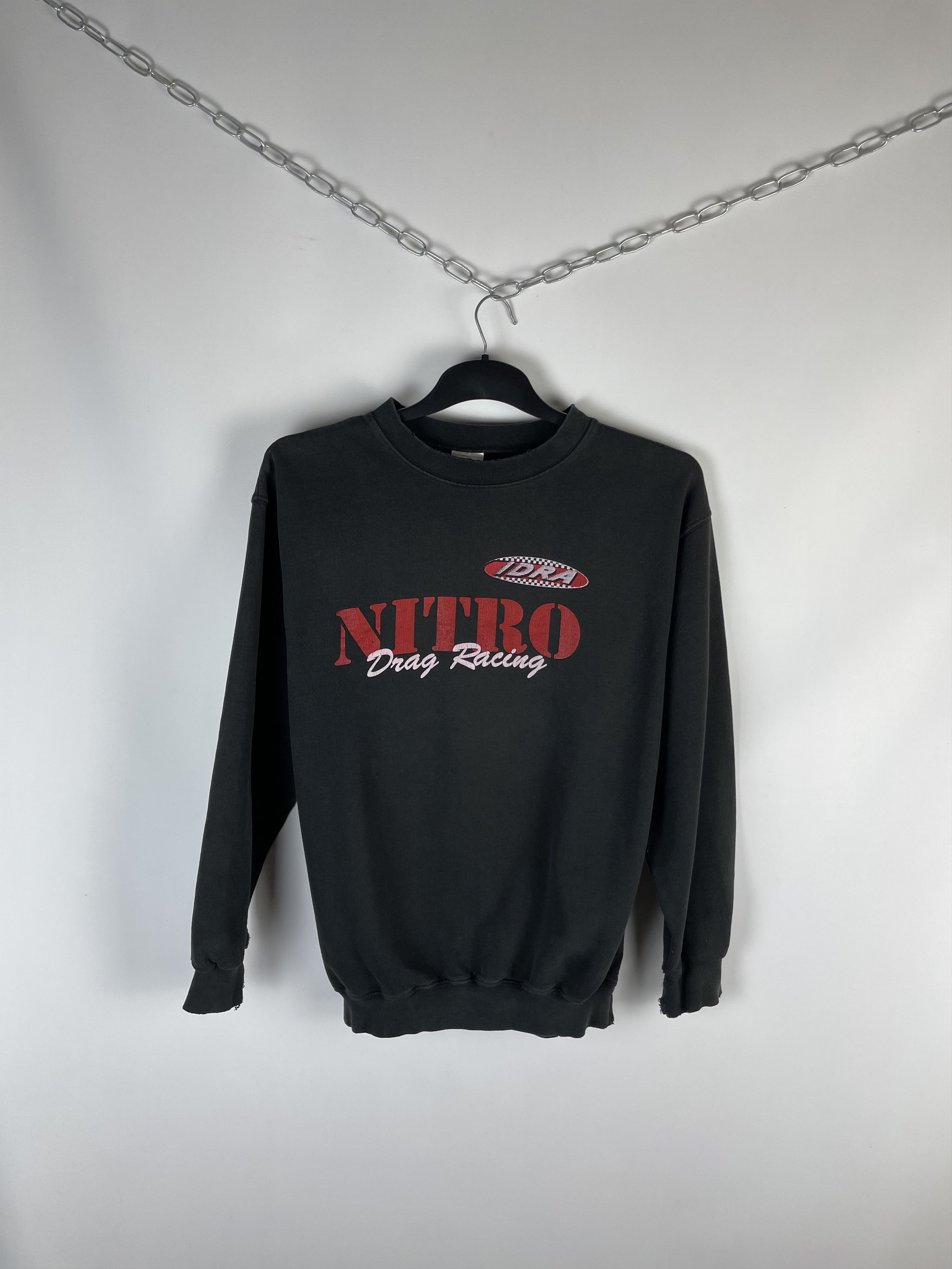 Vintage Vintage Nitro Drag Racing Nascar Sweatshirts Size US L / EU 52-54 / 3 - 1 Thumbnail