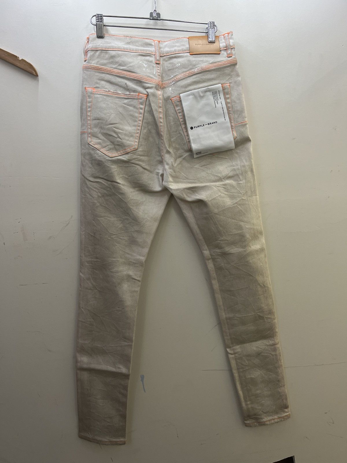 Purple Brand Purple Brand Denim White Neon stitch orange style p001 Size US 30 / EU 46 - 3 Thumbnail