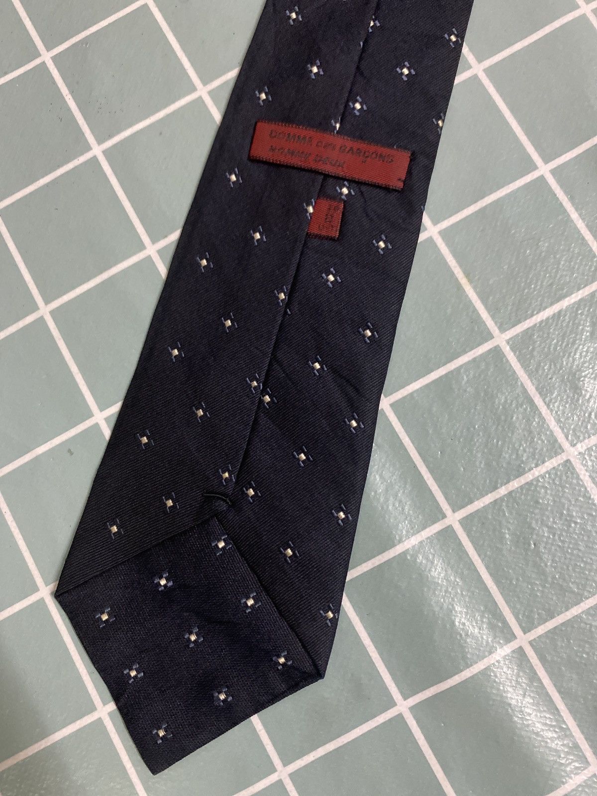 Comme des Garcons Comme des Garçons Homme Deux Navy Silk Tie Japan Made Size ONE SIZE - 9 Thumbnail