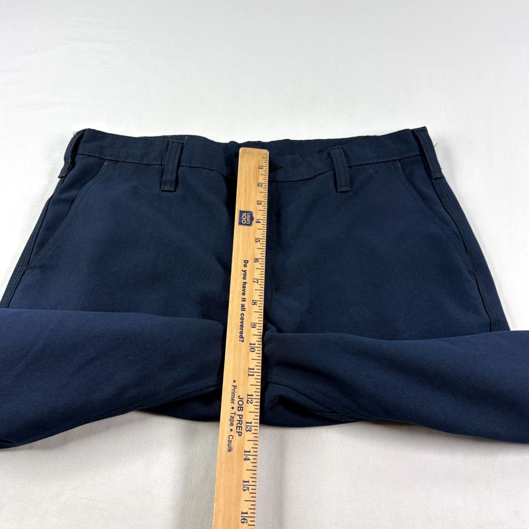 Vintage Workrite FR Pants Mens 34x28 Blue Flame Resistant Fire Workwear Aramid Pants Mens Blue 34x28 Size US 34 / EU 50 - 7 Thumbnail