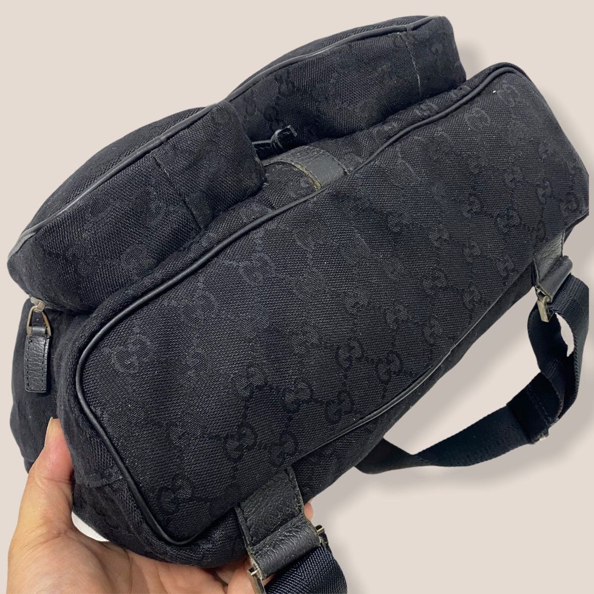 Gucci ‼️LASTDROP‼️ AUTHENTIC GUCCI GG JACKIE CANVAS BACKPACK Size ONE SIZE - 6 Thumbnail