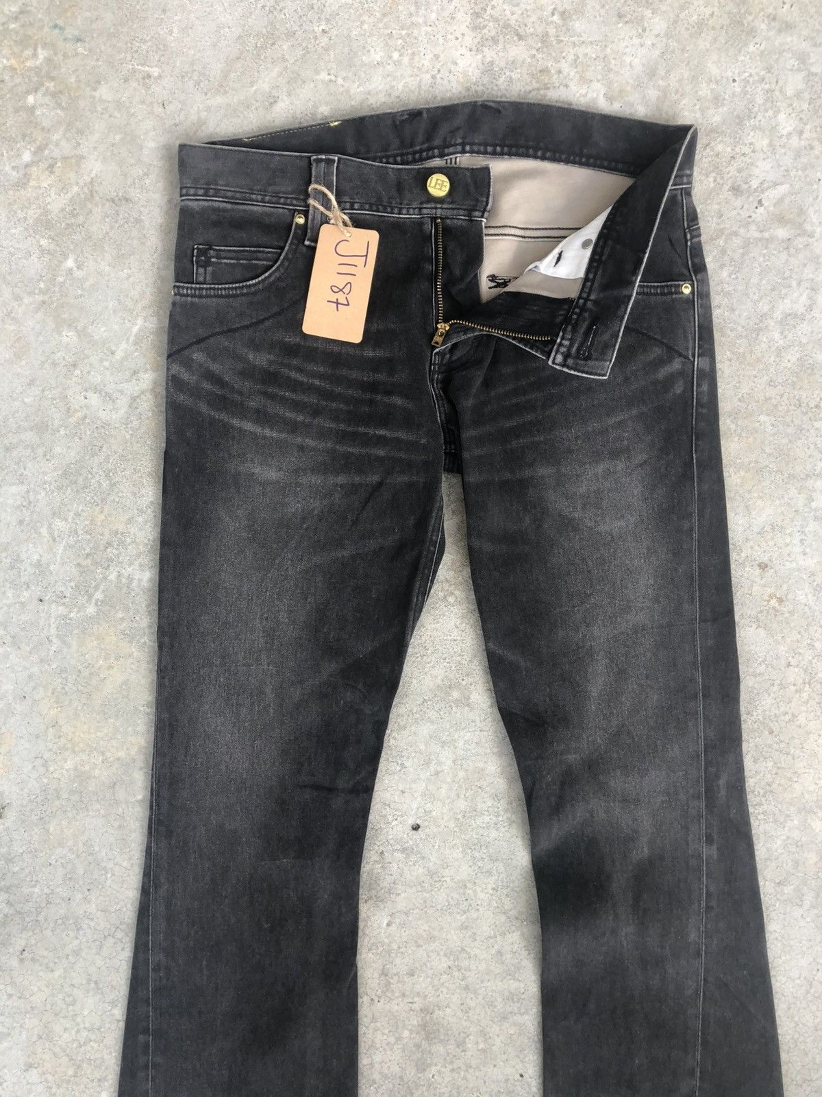 Lee Japanese Lee Flared Jeans Distressed Jeans Suede Size US 32 / EU 48 - 3 Thumbnail