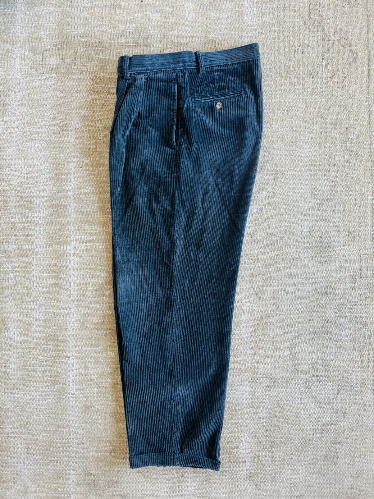 Gap × Vintage Vintage GAP blue corduroy pleated pants 80s sz 31 Size US 31 - 2 Thumbnail