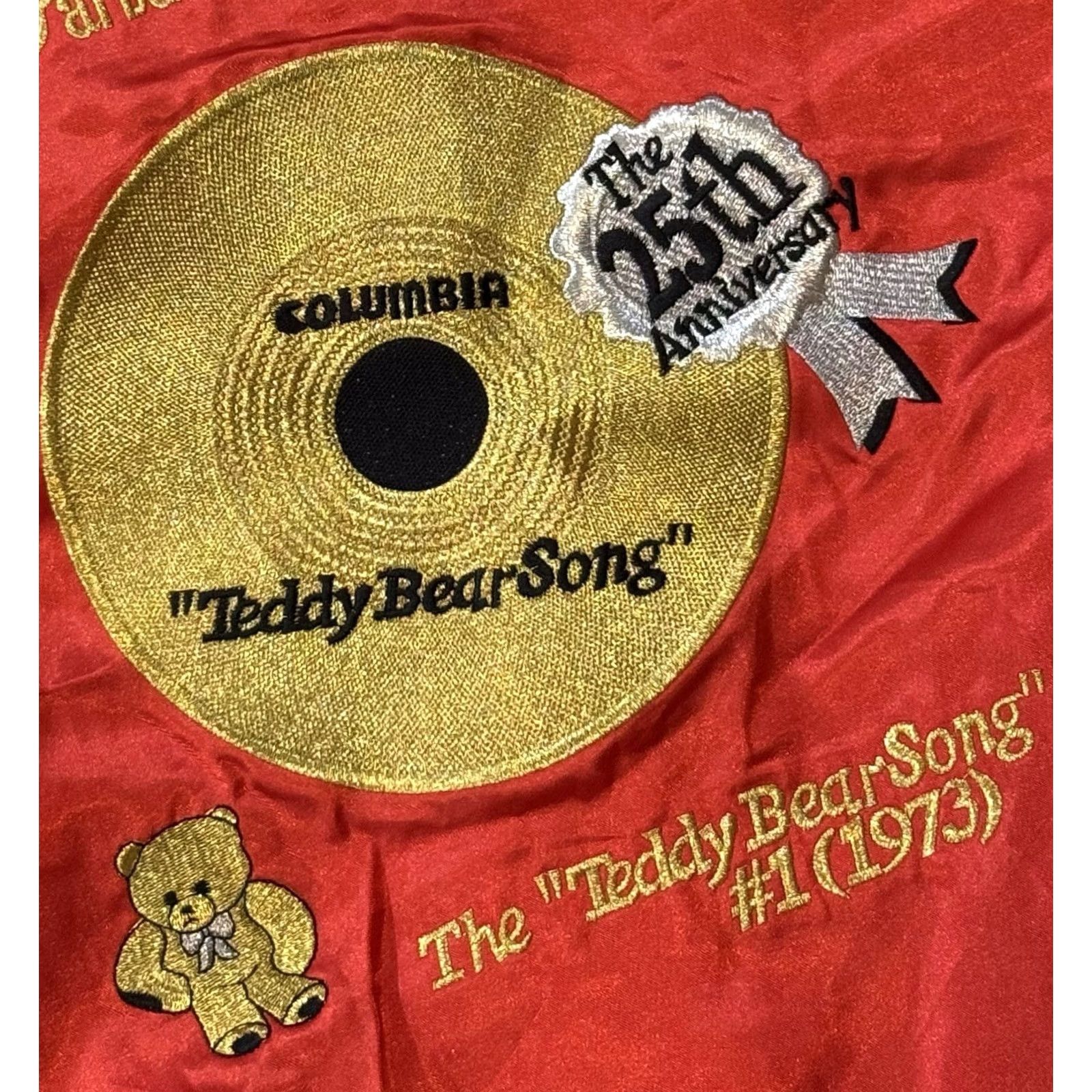 Vintage VINTAGE Barbara Fairchild Teddy Bear Song Bomber Jacket M Red Unisex Adults 90s 70s 80s Country Logo Zipper Full Zip Limited Edition All Seasons Size US M / EU 48-50 / 2 - 4 Thumbnail