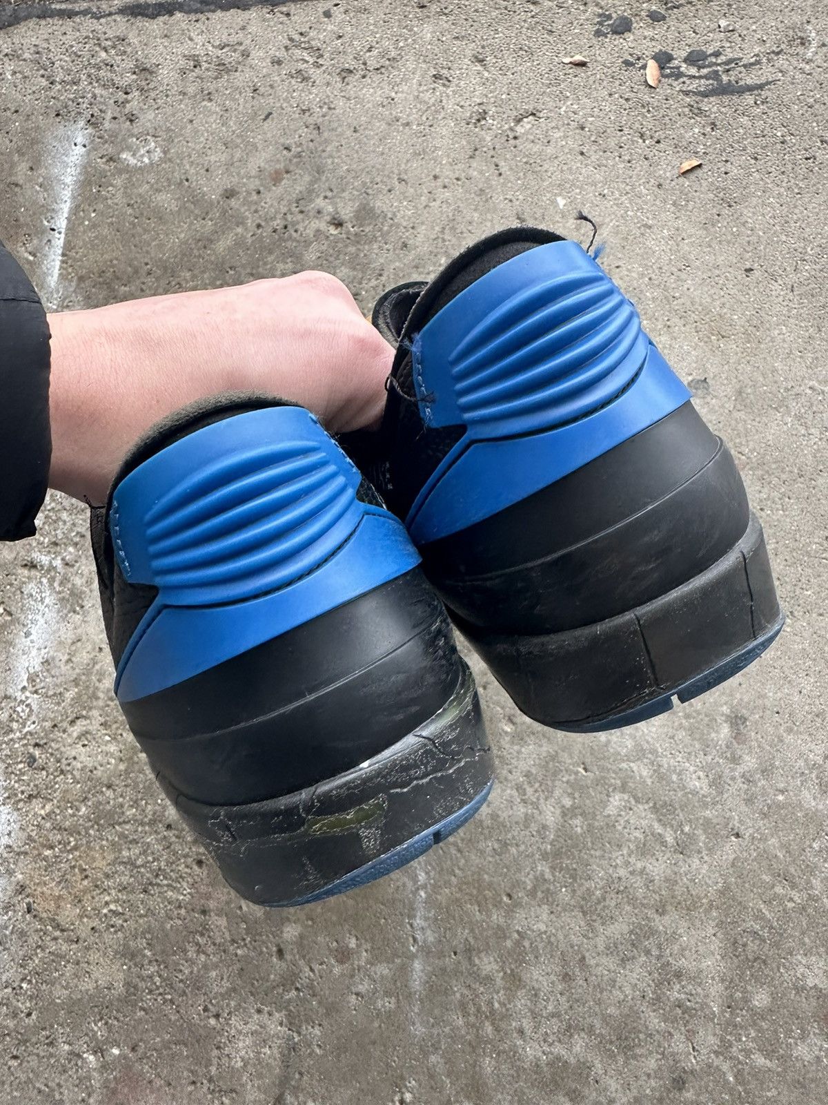 Jordan Brand × Off-White Nike Off-White Air Jordan 2 Low Black Varsity Royal size 10 Size US 10 / EU 43 - 4 Thumbnail