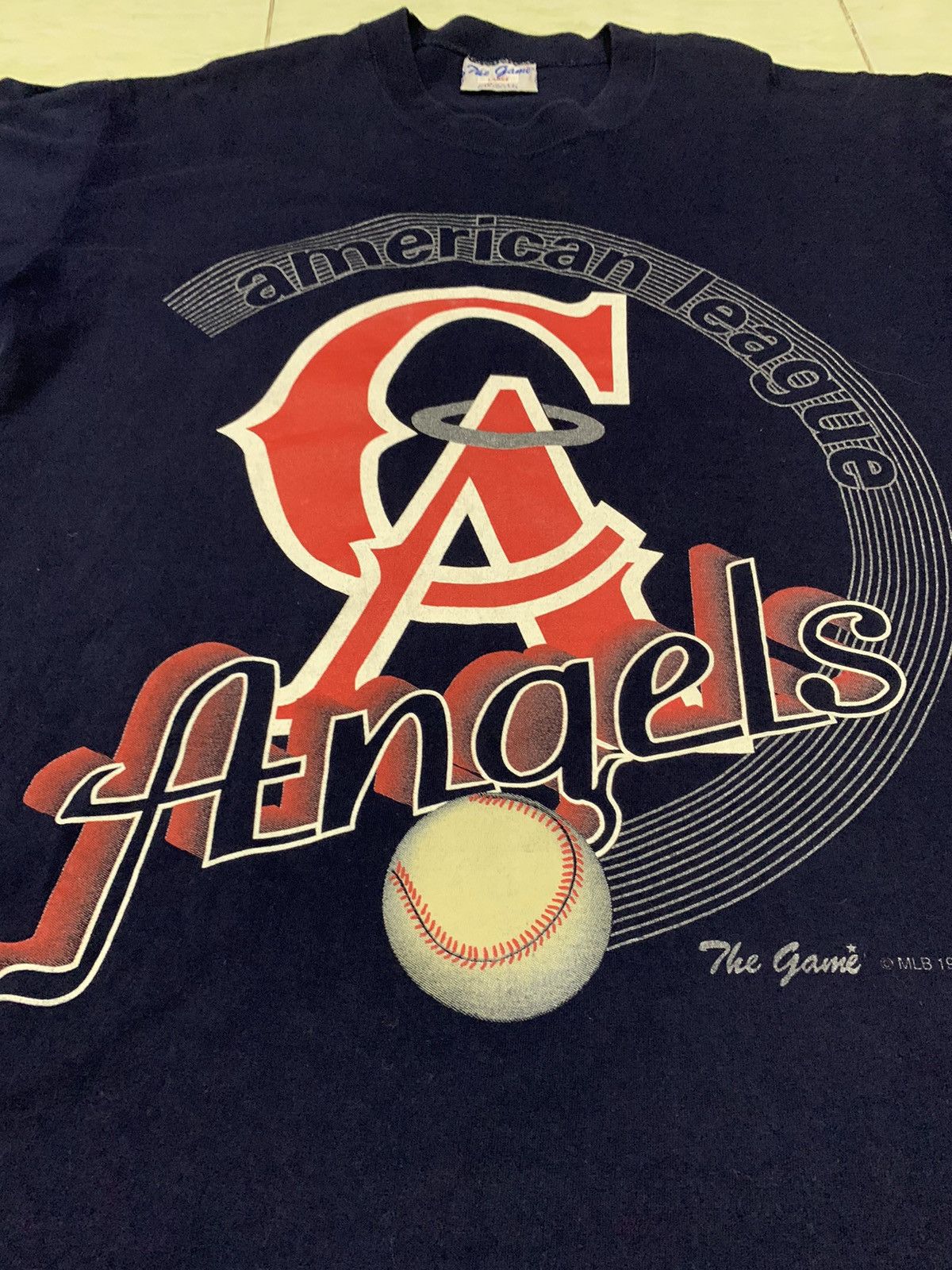 MLB Vintage 1991’s Trench USA California Angels shirt Size US L / EU 52-54 / 3 - 6 Thumbnail