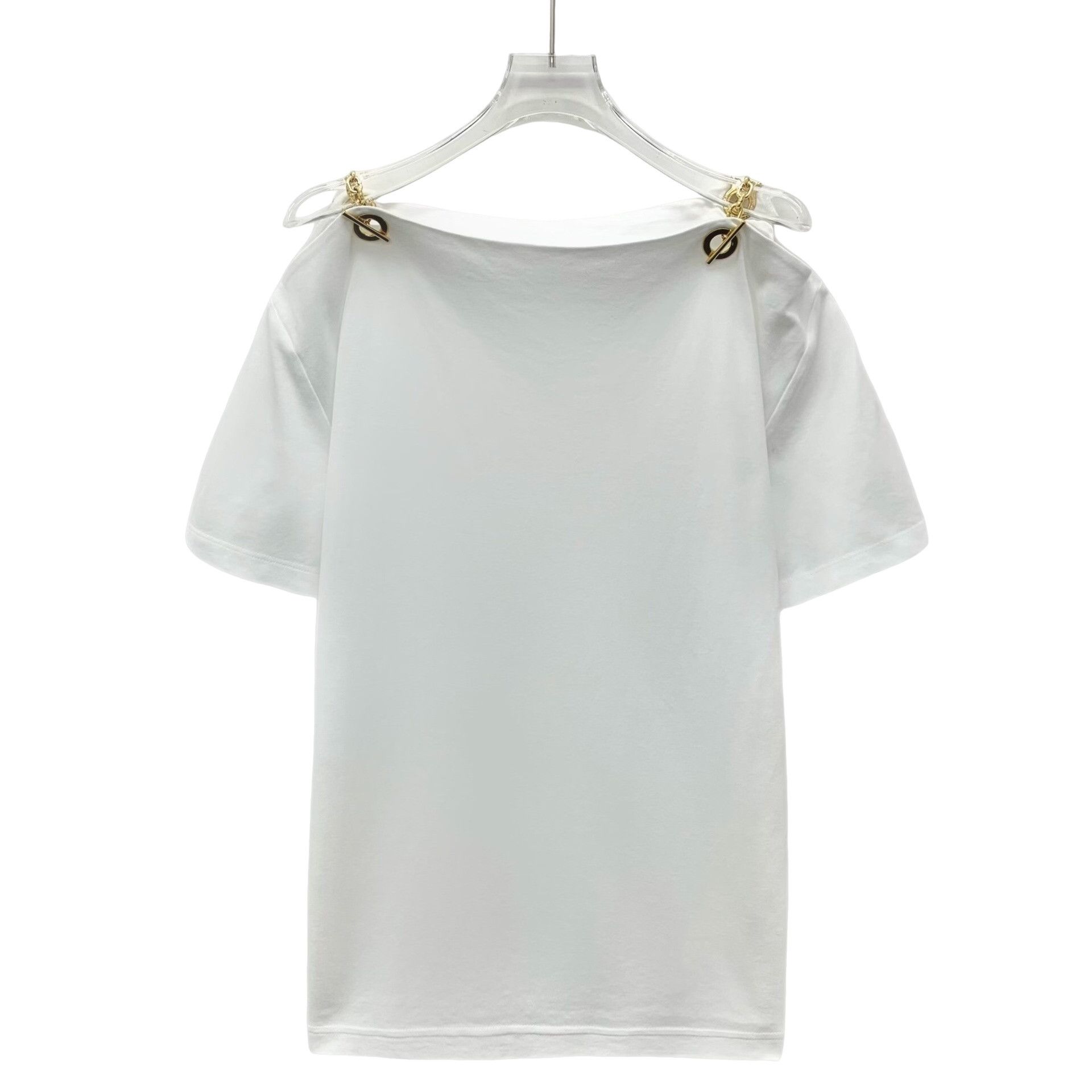 Louis Vuitton Louis Vuitton Chain Detail Cotton T-Shirt L Size L / US 10 / IT 46 - 1 Thumbnail