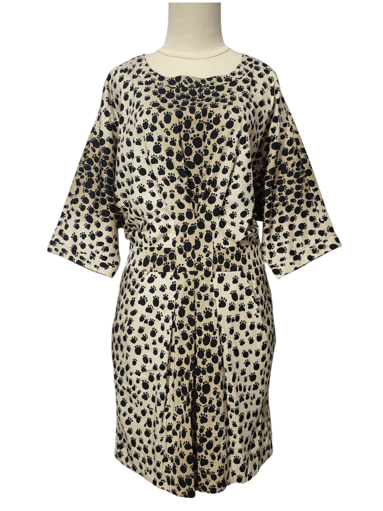 Moschino 2000s Love Moschino- Graphic Paw Print Relaxed Kimono Sleeve Size M / US 6-8 / IT 42-44 - 1 Thumbnail