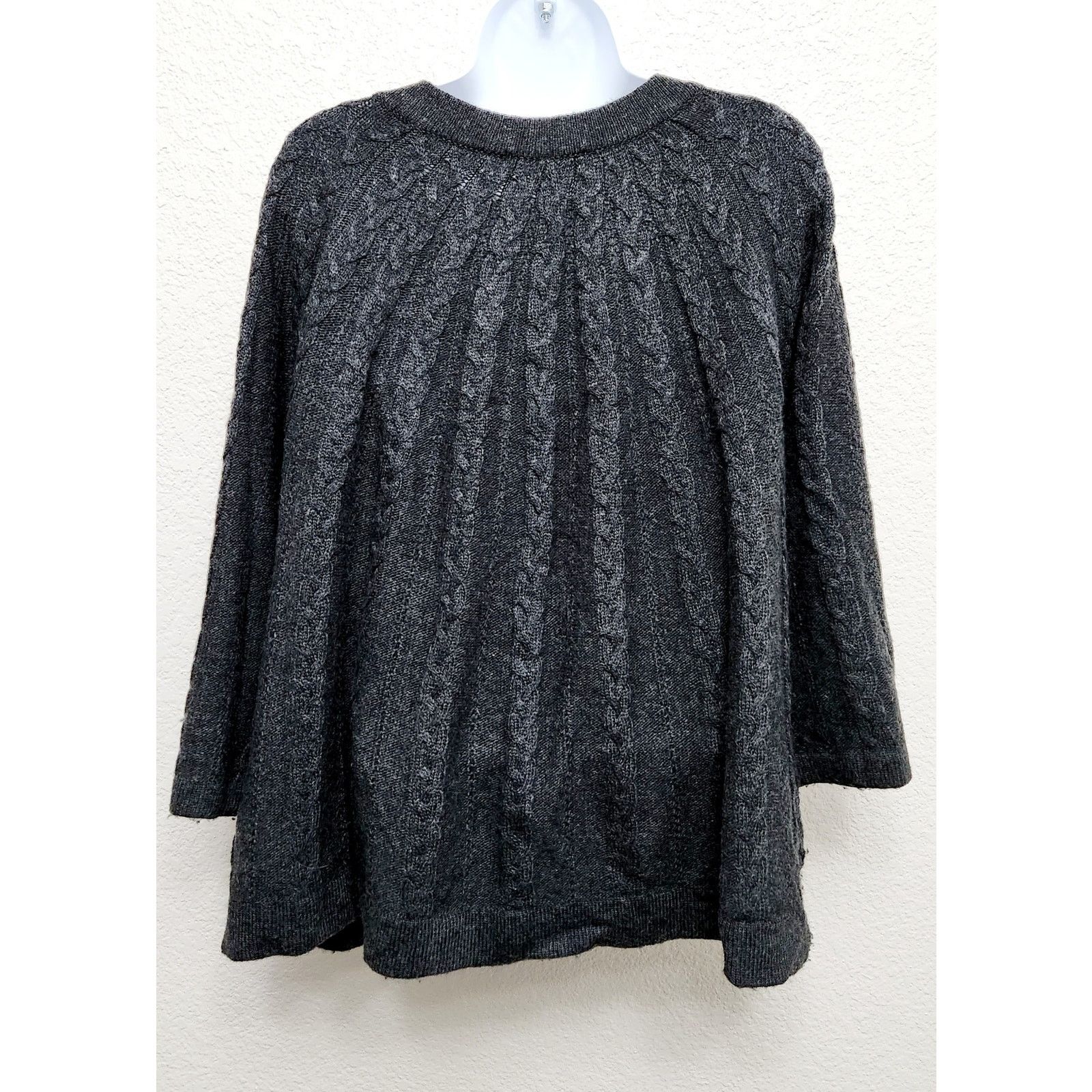 Coldwater Creek Coldwater Creek Charcoal 3 Button Cardigan Sweater XL 18 Size XL / US 12-14 / IT 48-50 - 4 Thumbnail