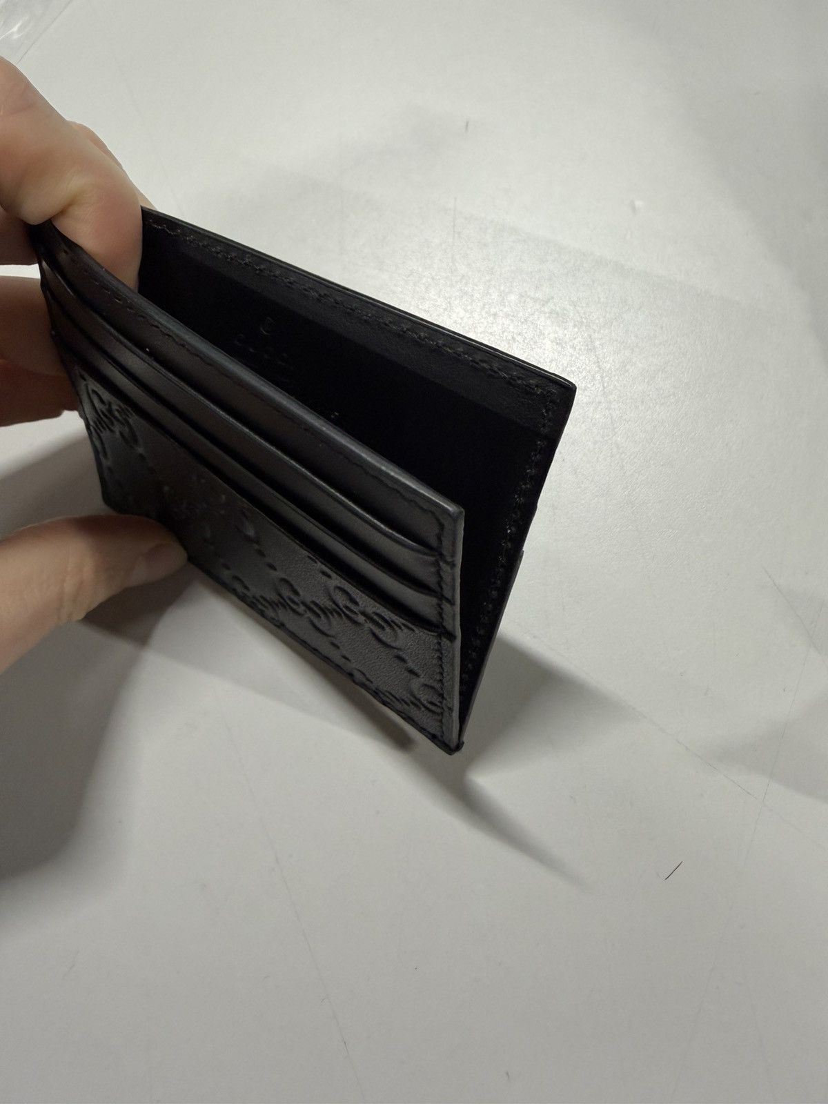 Gucci GG Emblem Card Holder NEW 375$