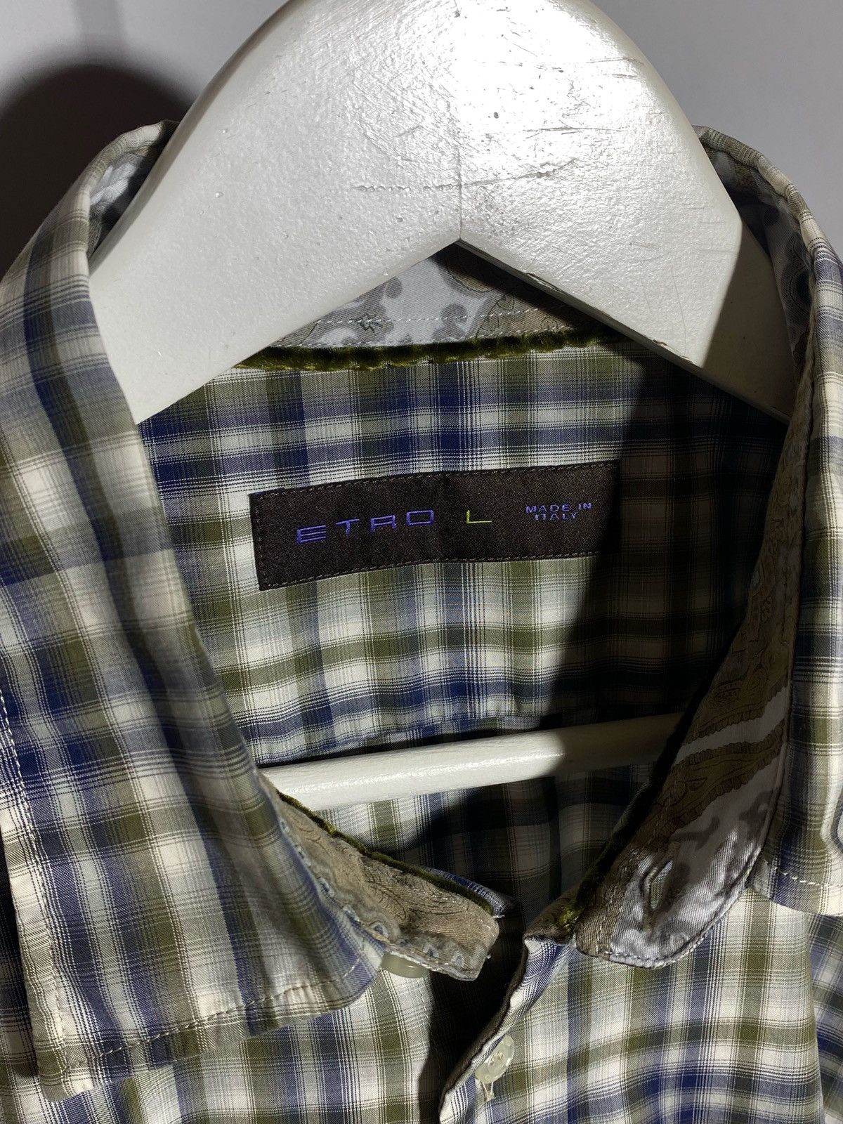 Etro Etro Checked Long Sleeve Shirt Men’s Size US L / EU 52-54 / 3 - 4 Thumbnail