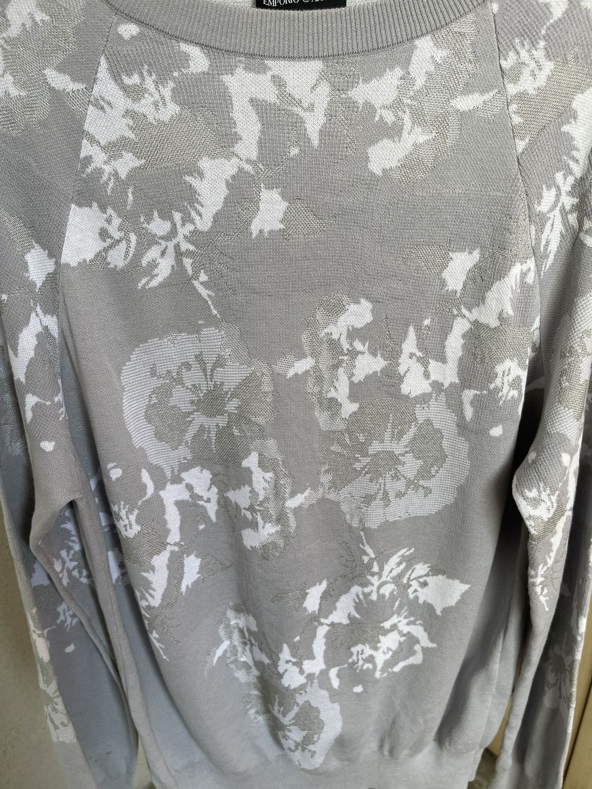 Emporio Armani Emporio Armani Knit Sweater Floral Pattern Size US M / EU 48-50 / 2 - 3 Thumbnail